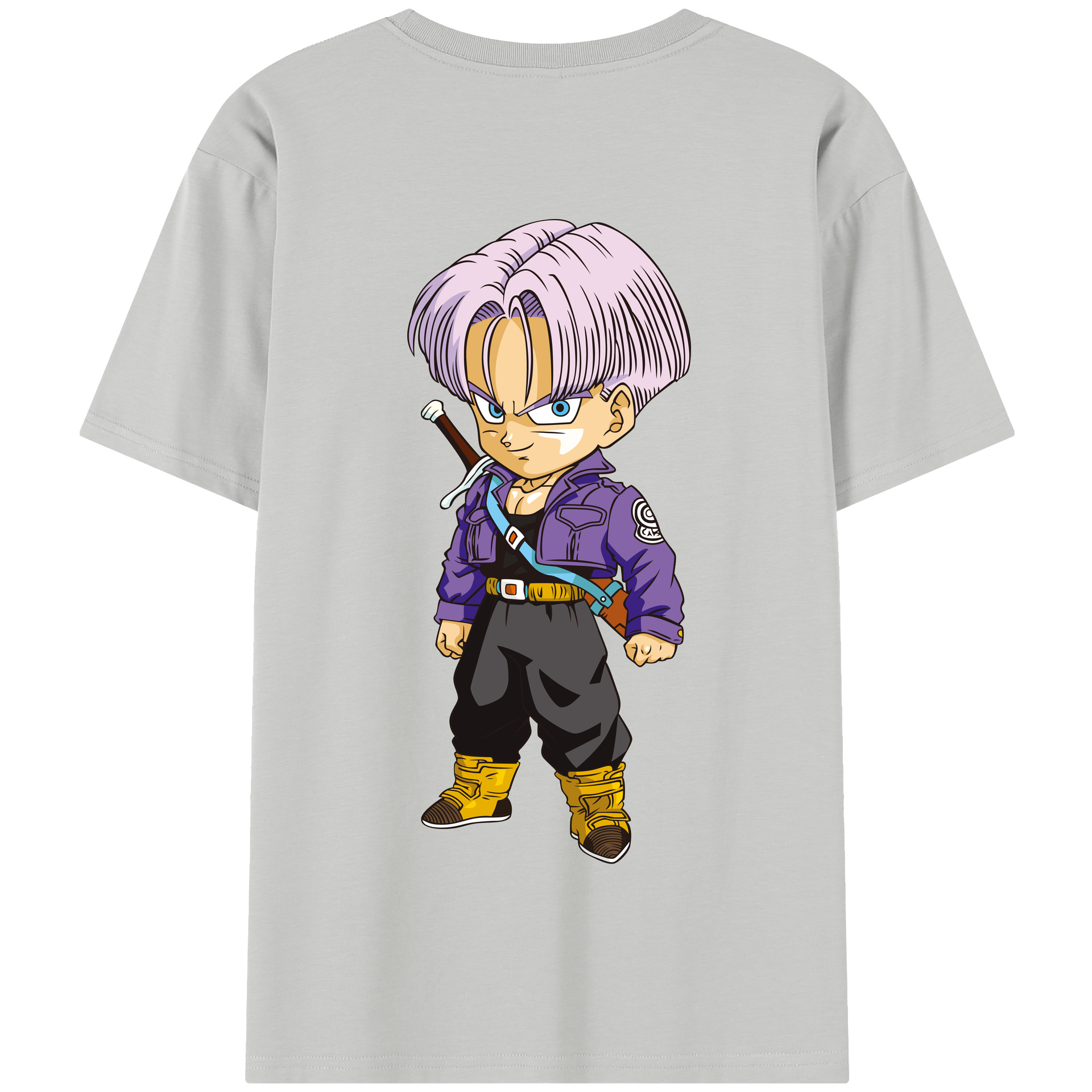 （画像用） ドラゴンボール トランクス（Torankusu）DRAGON BALL Trunks 綿100％半袖Tシャツ（背面プリント）