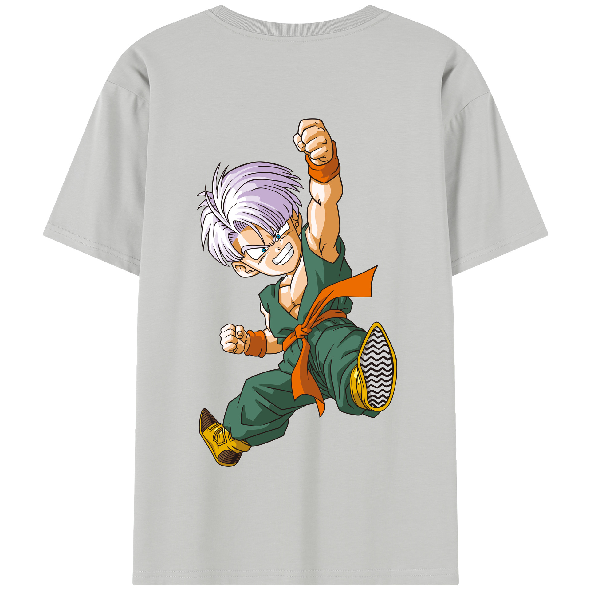 （画像用） ドラゴンボール トランクス（Torankusu）DRAGON BALL Trunks 綿100％半袖Tシャツ（背面プリント）
