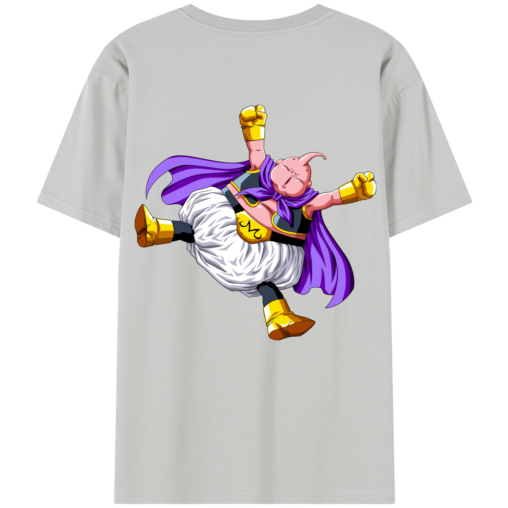 （画像用） ドラゴンボール 魔人ブウ DRAGON BALL Majin Buu 綿100％半袖Tシャツ（背面プリント）