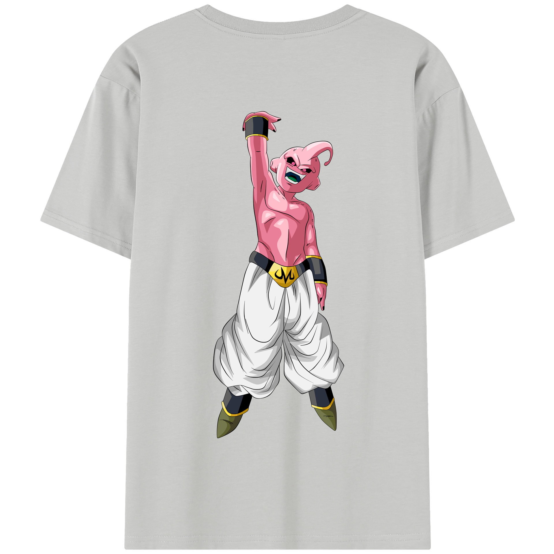 （画像用） ドラゴンボール 魔人ブウ DRAGON BALL Majin Buu 綿100％半袖Tシャツ（背面プリント）