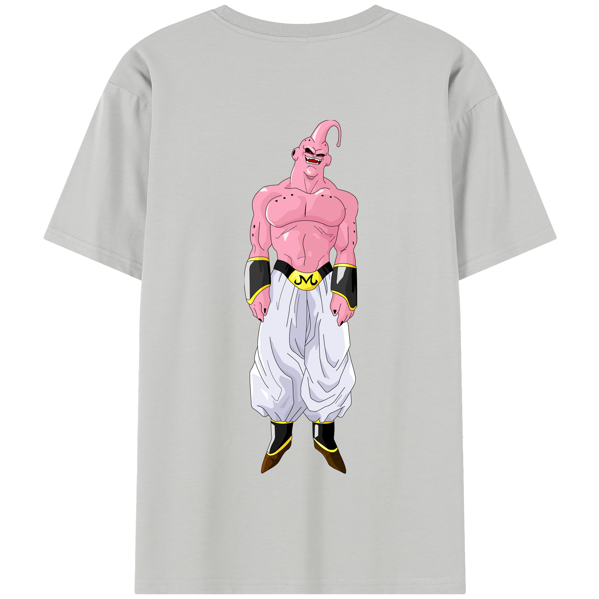 （画像用） ドラゴンボール 魔人ブウ DRAGON BALL Majin Buu 綿100％半袖Tシャツ（背面プリント）