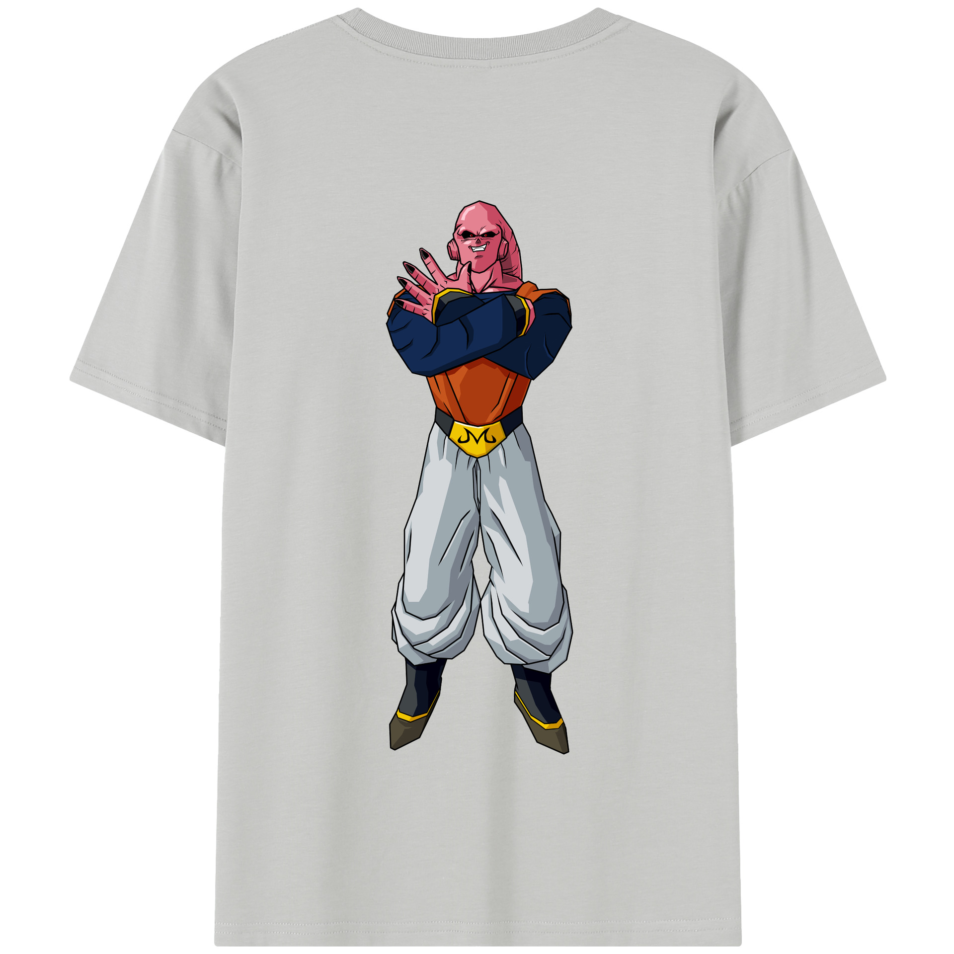 （画像用） ドラゴンボール 魔人ブウ DRAGON BALL Majin Buu 綿100％半袖Tシャツ（背面プリント）