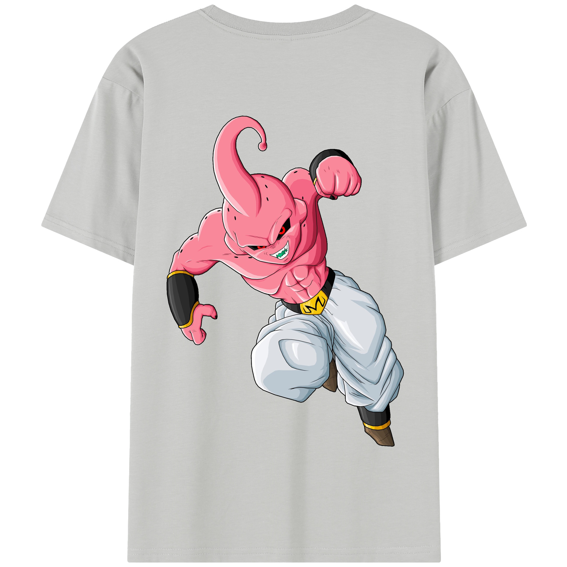 （画像用） ドラゴンボール 魔人ブウ DRAGON BALL Majin Buu 綿100％半袖Tシャツ（背面プリント）