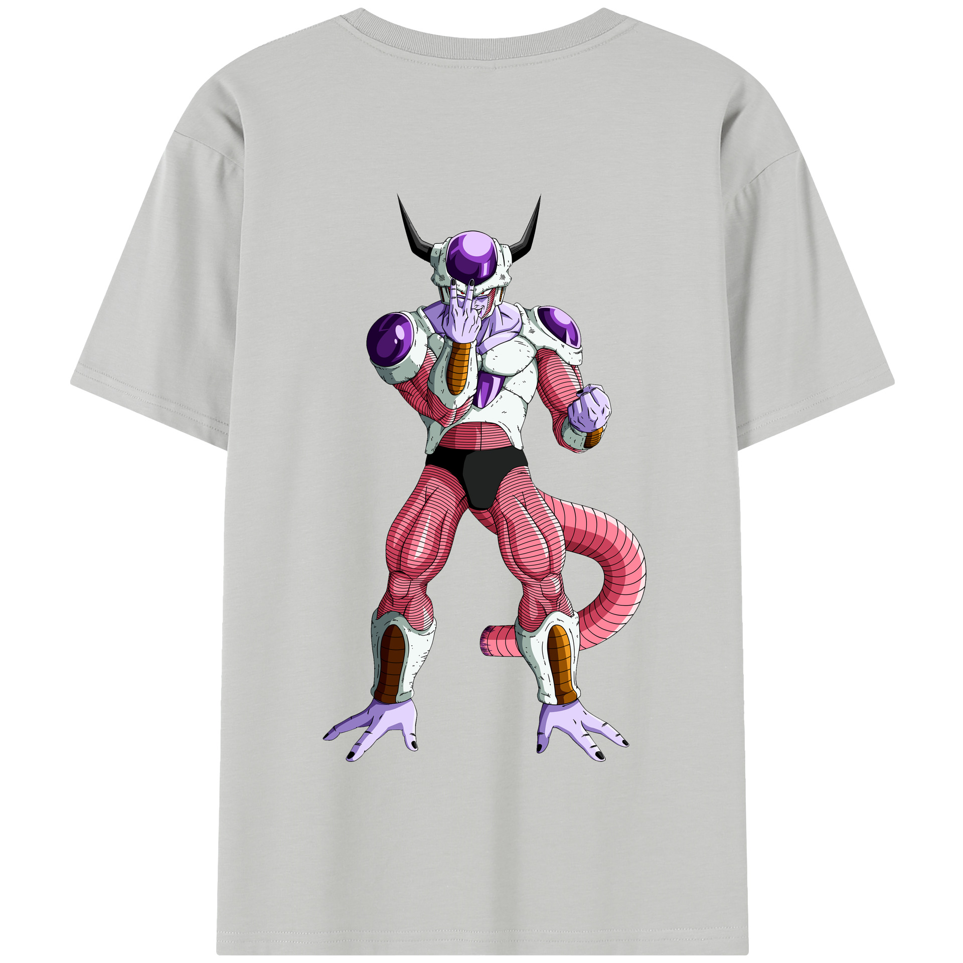 （画像用） ドラゴンボール フリーザ DRAGON BALL Frieza 綿100％半袖Tシャツ（背面プリント）