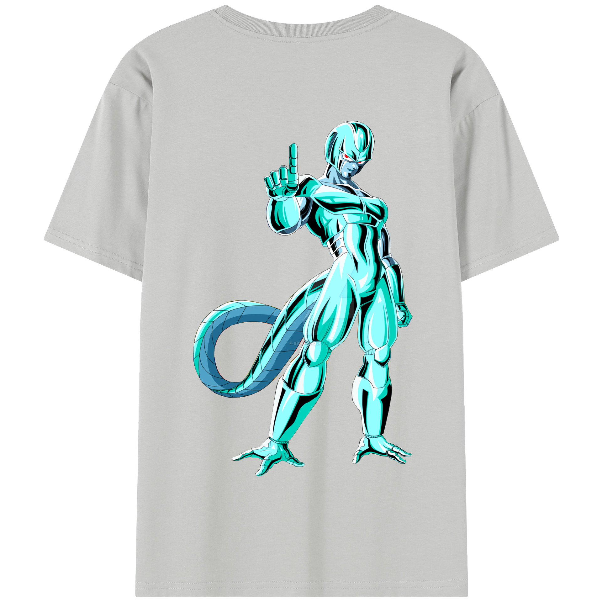 （画像用） ドラゴンボール クウラ DRAGON BALL Cooler Coora 綿100％半袖Tシャツ（背面プリント）