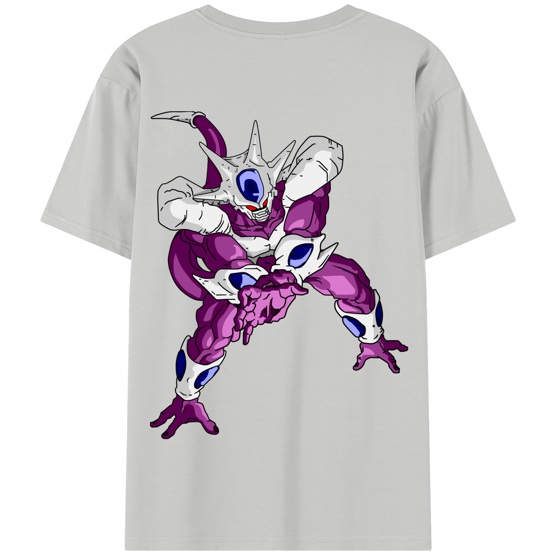 （画像用） ドラゴンボール クウラ DRAGON BALL Cooler Coora 綿100％半袖Tシャツ（背面プリント）