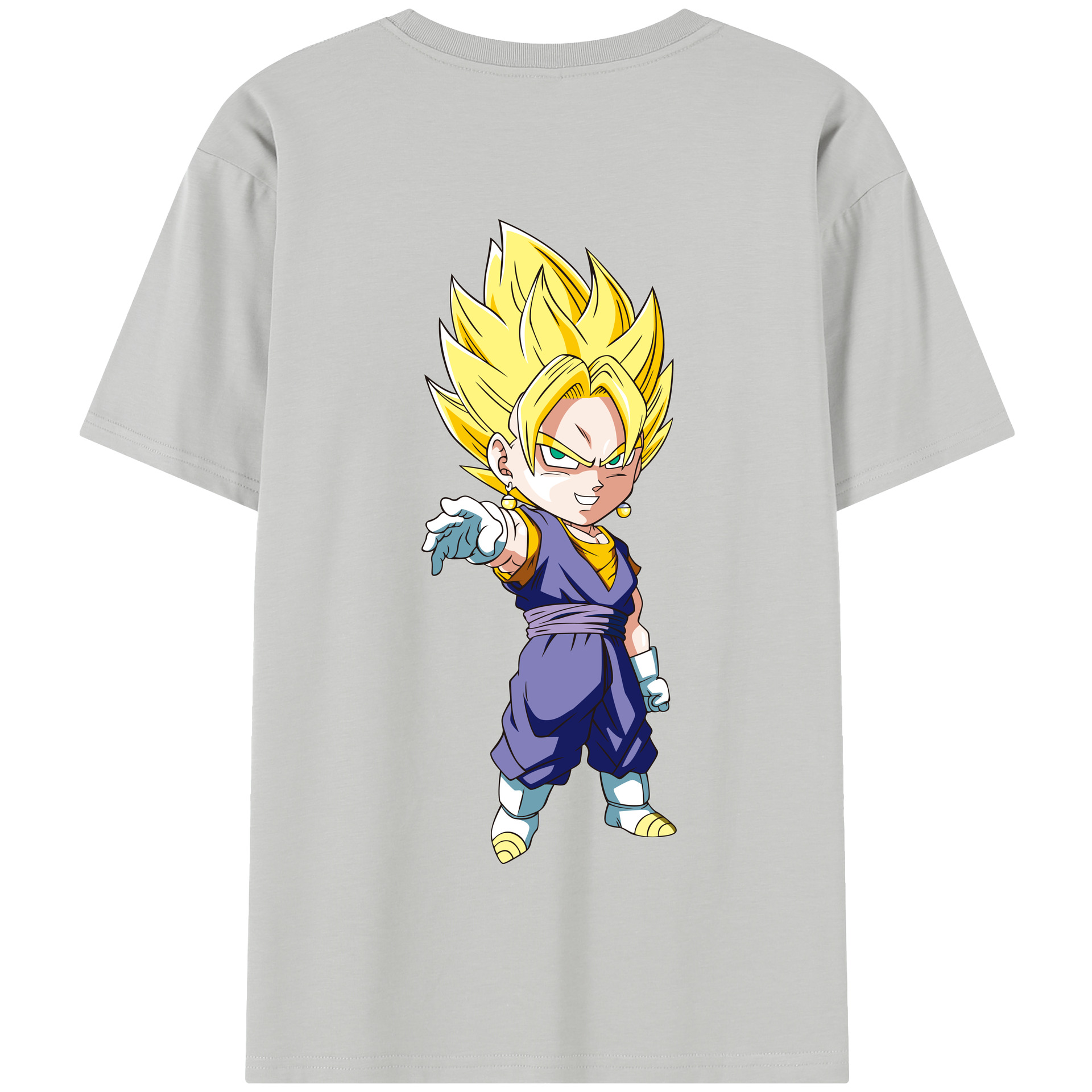 （画像用） ドラゴンボール ベジット DRAGON BALL Vegetto 綿100％半袖Tシャツ（背面プリント）