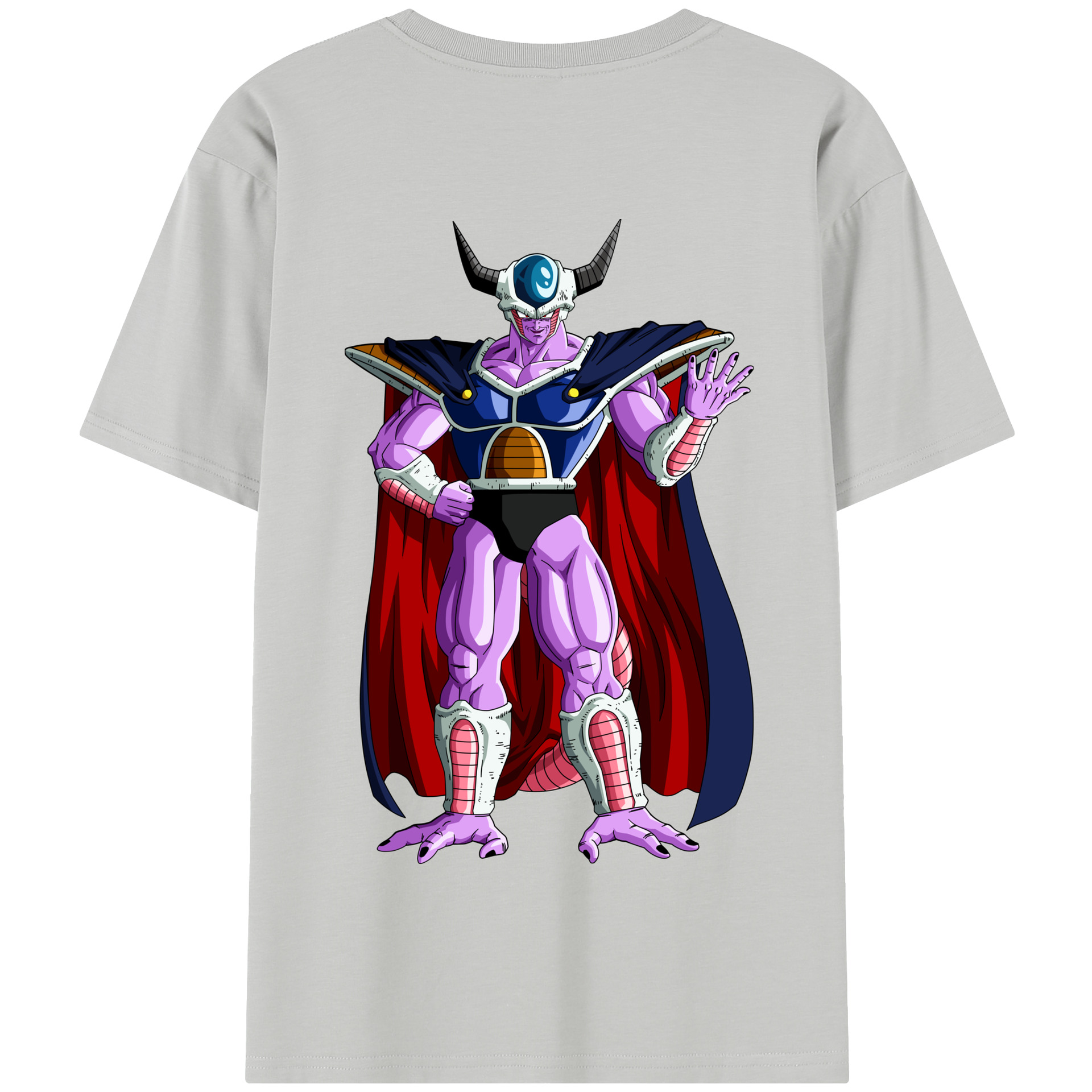 （画像用） ドラゴンボール コルド大王 DRAGON BALL King Cold 綿100％半袖Tシャツ（背面プリント）