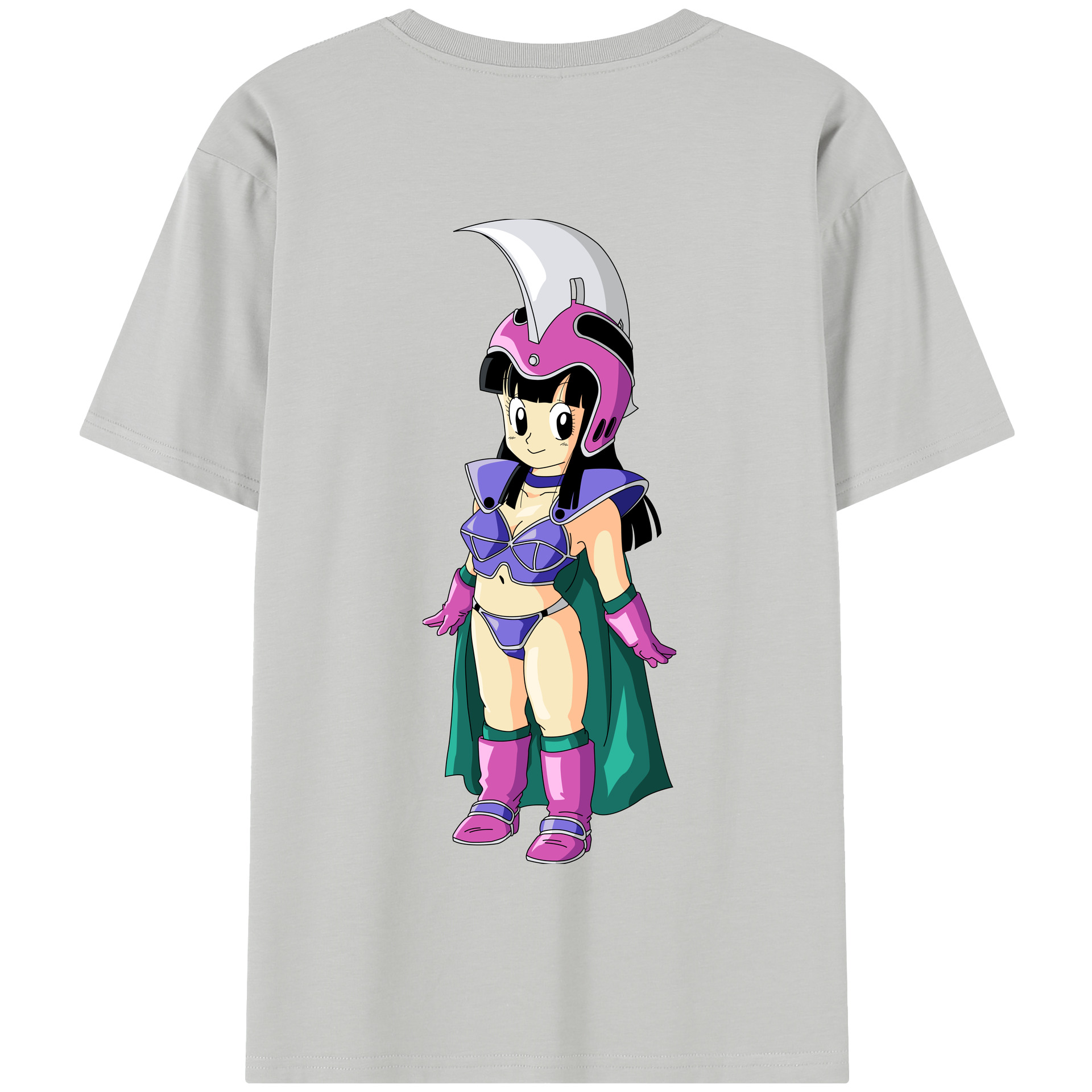 （画像用） ドラゴンボール チチ DRAGON BALL Chichi 綿100％半袖Tシャツ（背面プリント）