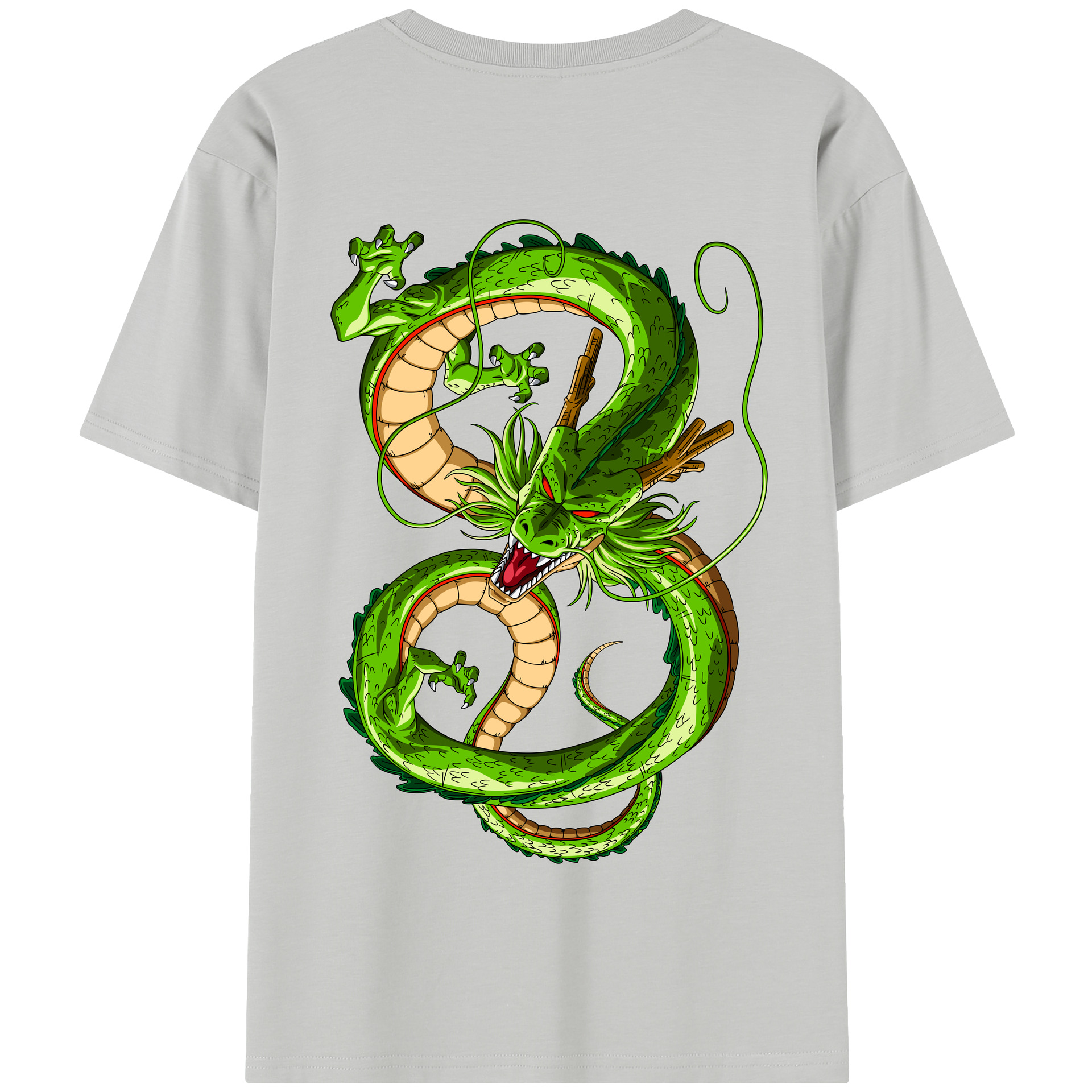 （画像用） ドラゴンボール 神龍 シェンロン DRAGON BALL Shenron 綿100％半袖Tシャツ（背面プリント）