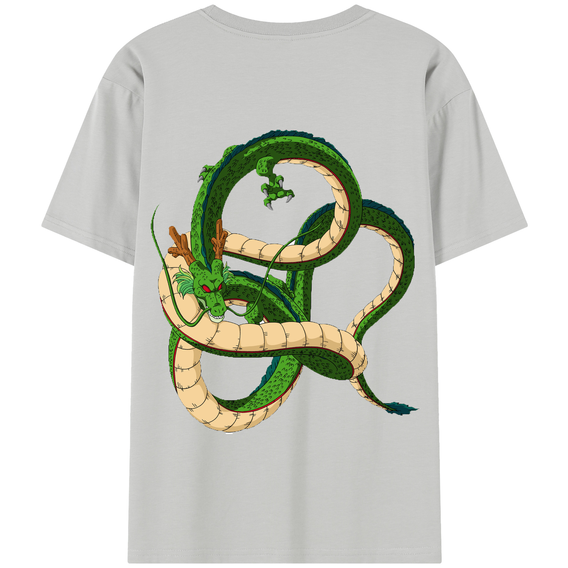 （画像用） ドラゴンボール 神龍 シェンロン DRAGON BALL Shenron 綿100％半袖Tシャツ（背面プリント）