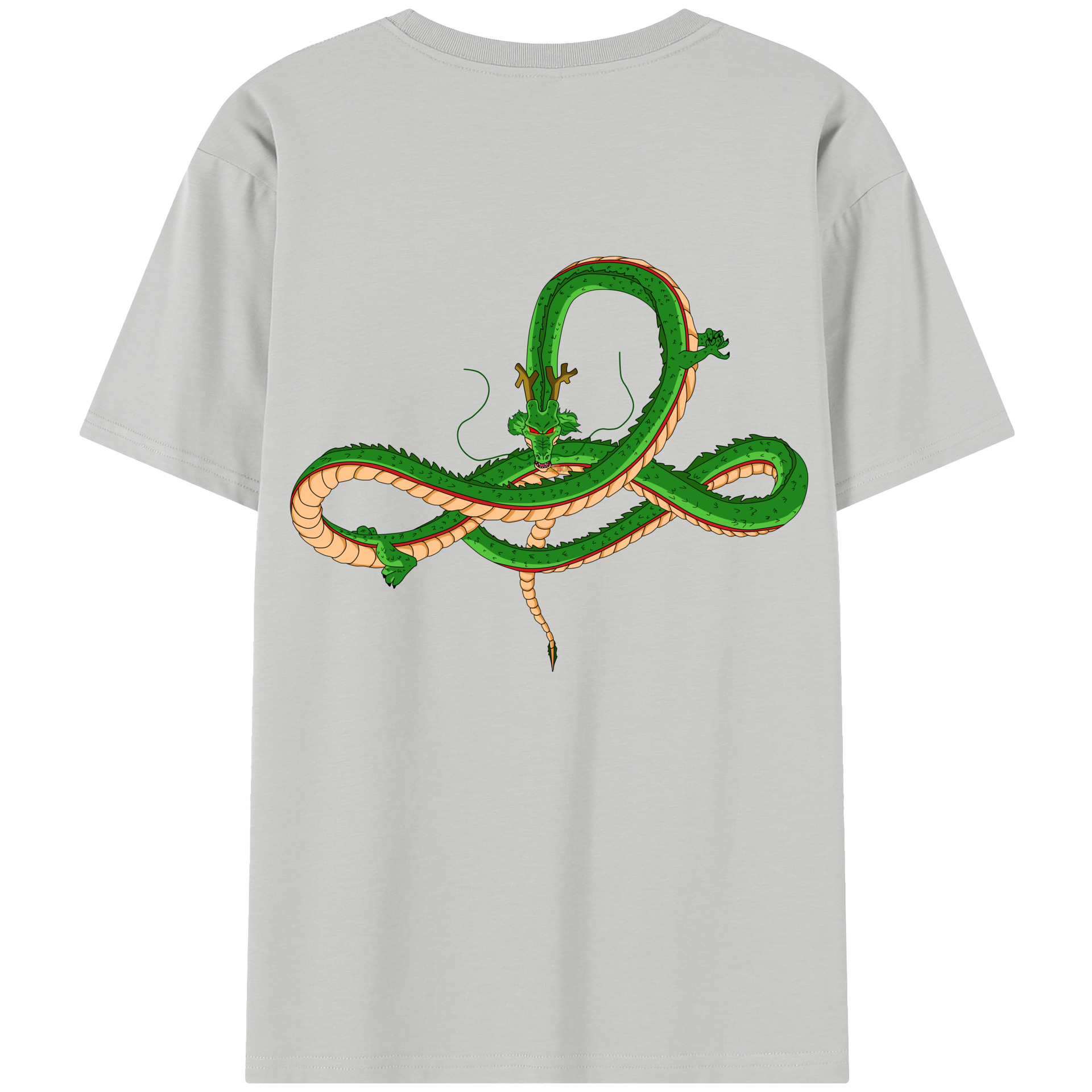 （画像用） ドラゴンボール 神龍 シェンロン DRAGON BALL Shenron 綿100％半袖Tシャツ（背面プリント）