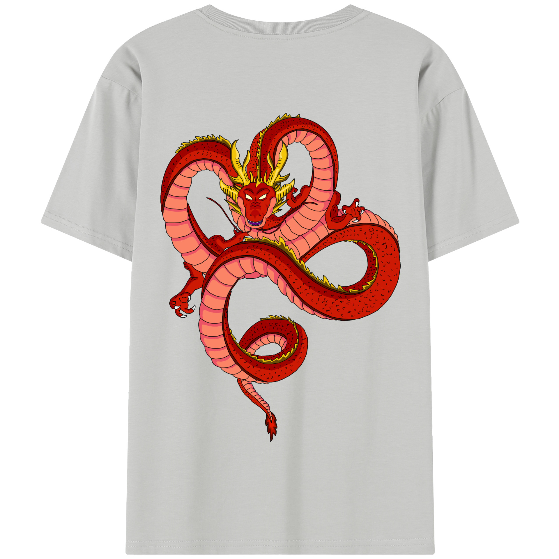 （画像用） ドラゴンボール 神龍 シェンロン DRAGON BALL Shenron 綿100％半袖Tシャツ（背面プリント）