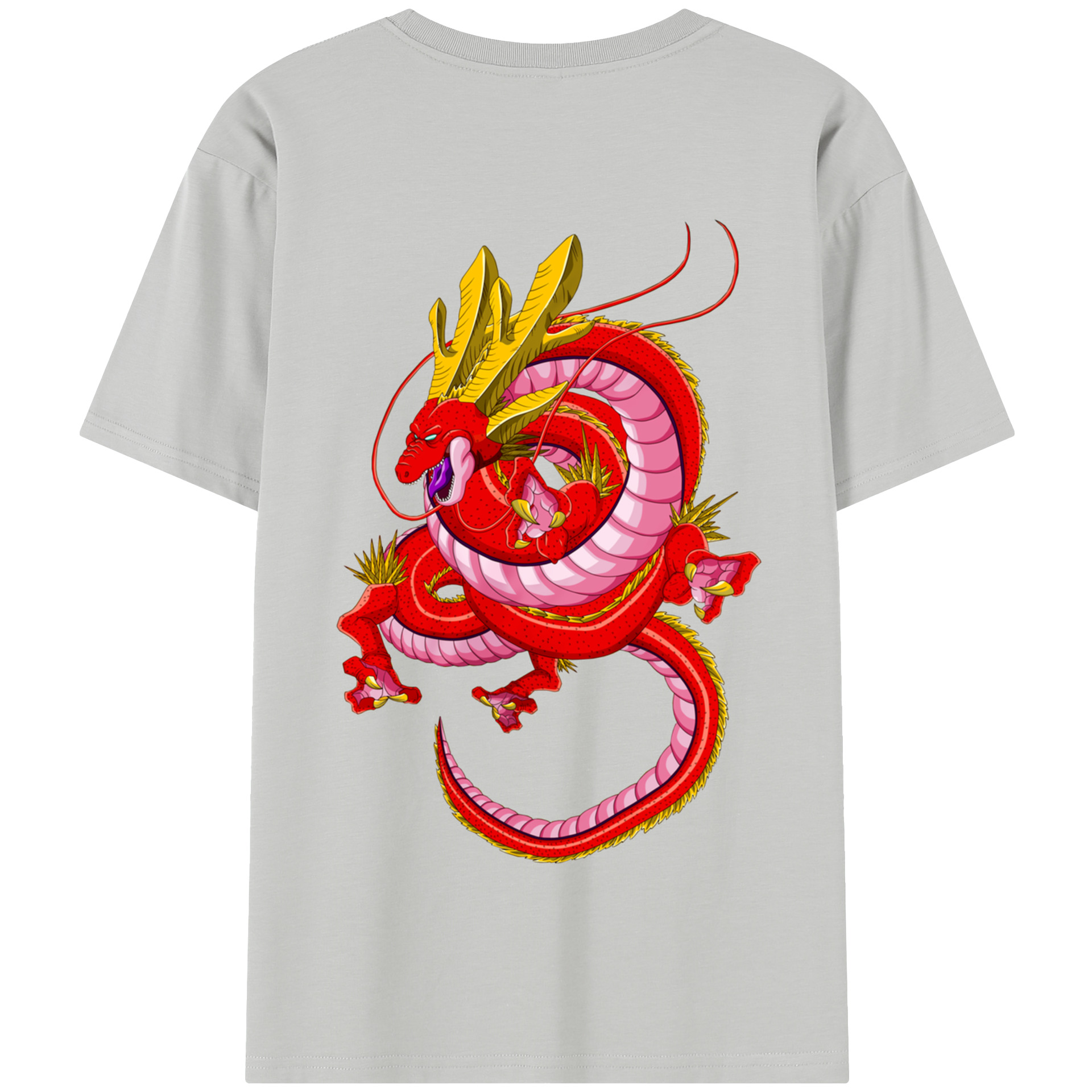 （画像用） ドラゴンボール 神龍 シェンロン DRAGON BALL Shenron 綿100％半袖Tシャツ（背面プリント）