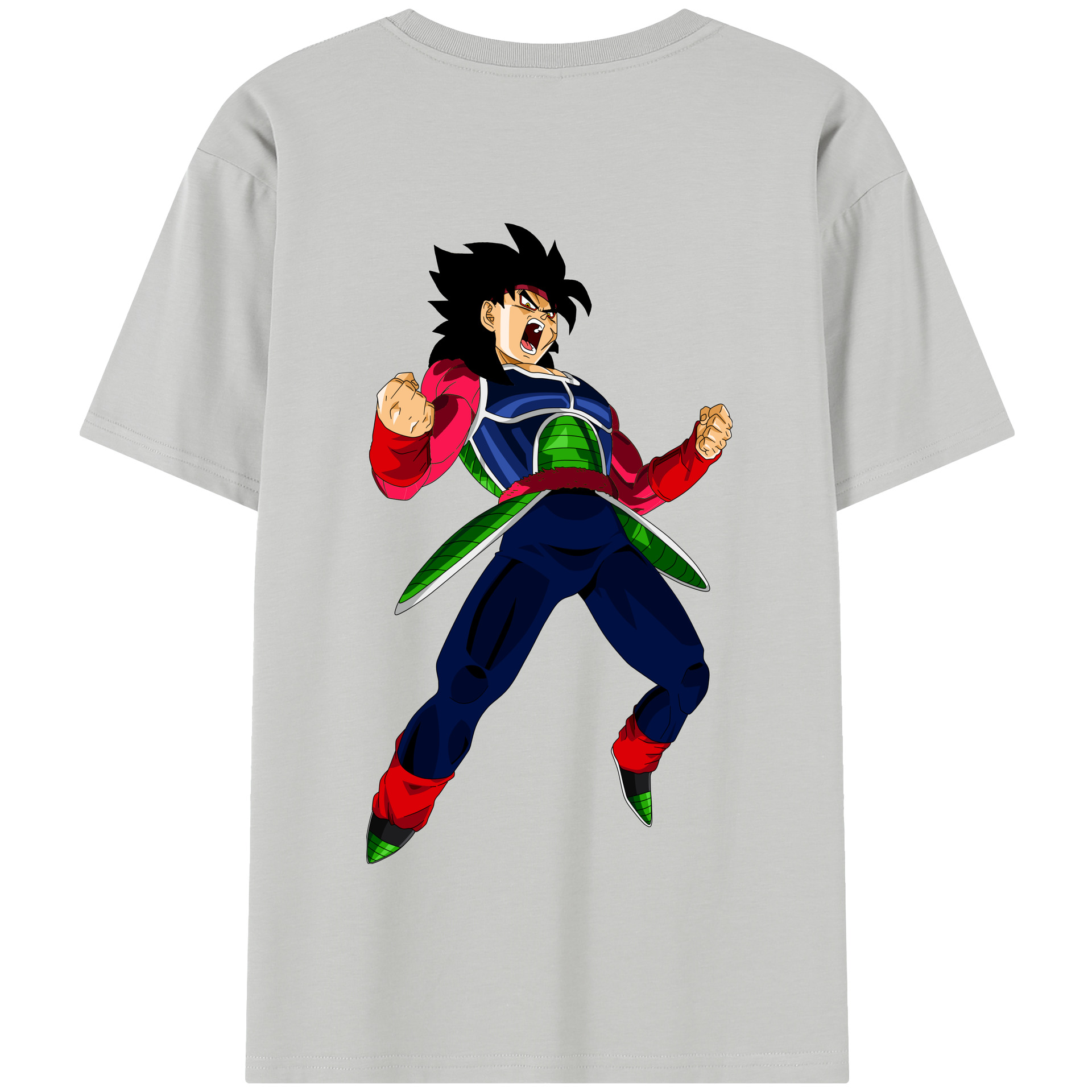 （画像用） ドラゴンボール バーダック DRAGON BALL Burdock 綿100％半袖Tシャツ（背面プリント）