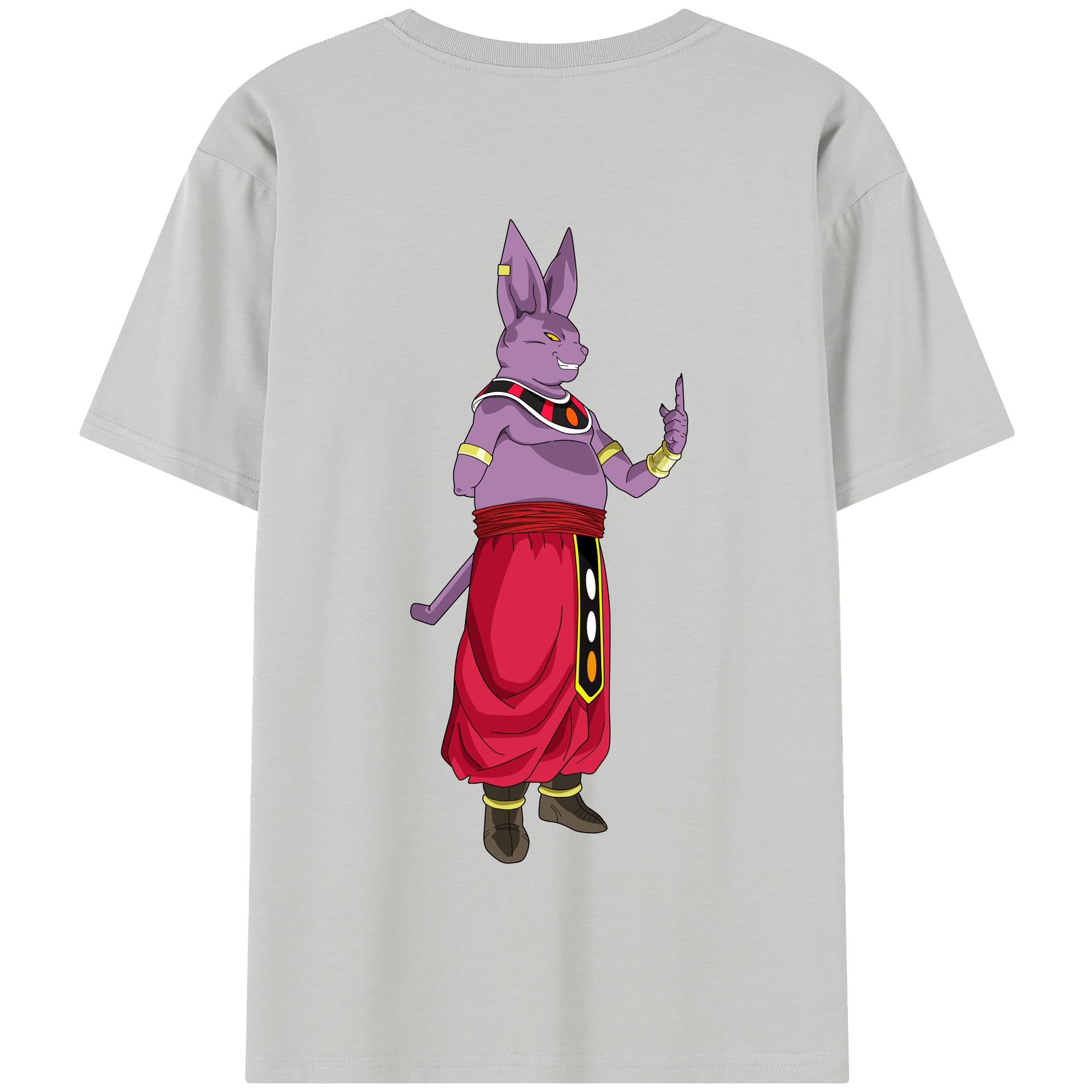 （画像用） ドラゴンボール シャンパ DRAGON BALL Champa 綿100％半袖Tシャツ（背面プリント）