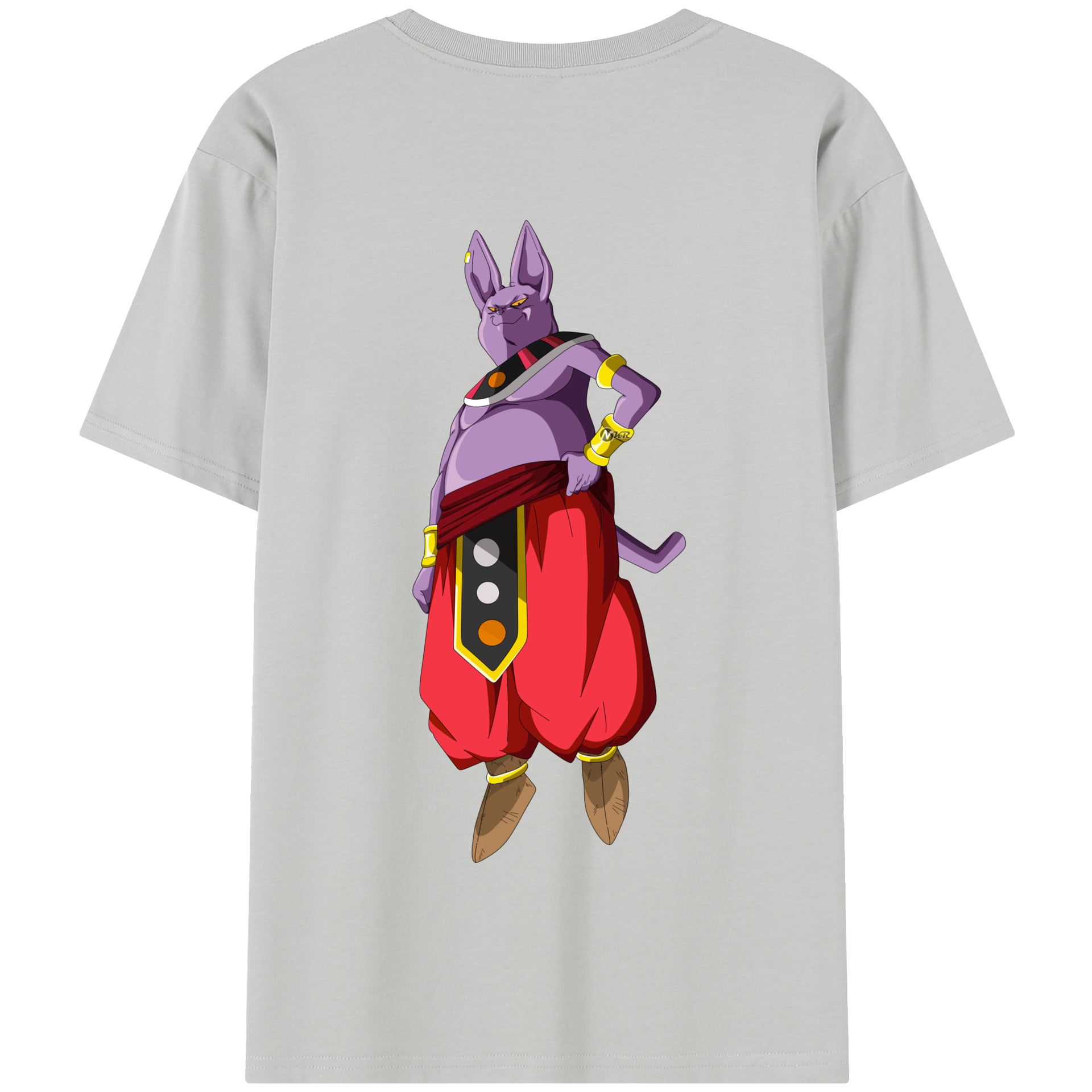 （画像用） ドラゴンボール シャンパ DRAGON BALL Champa 綿100％半袖Tシャツ（背面プリント）