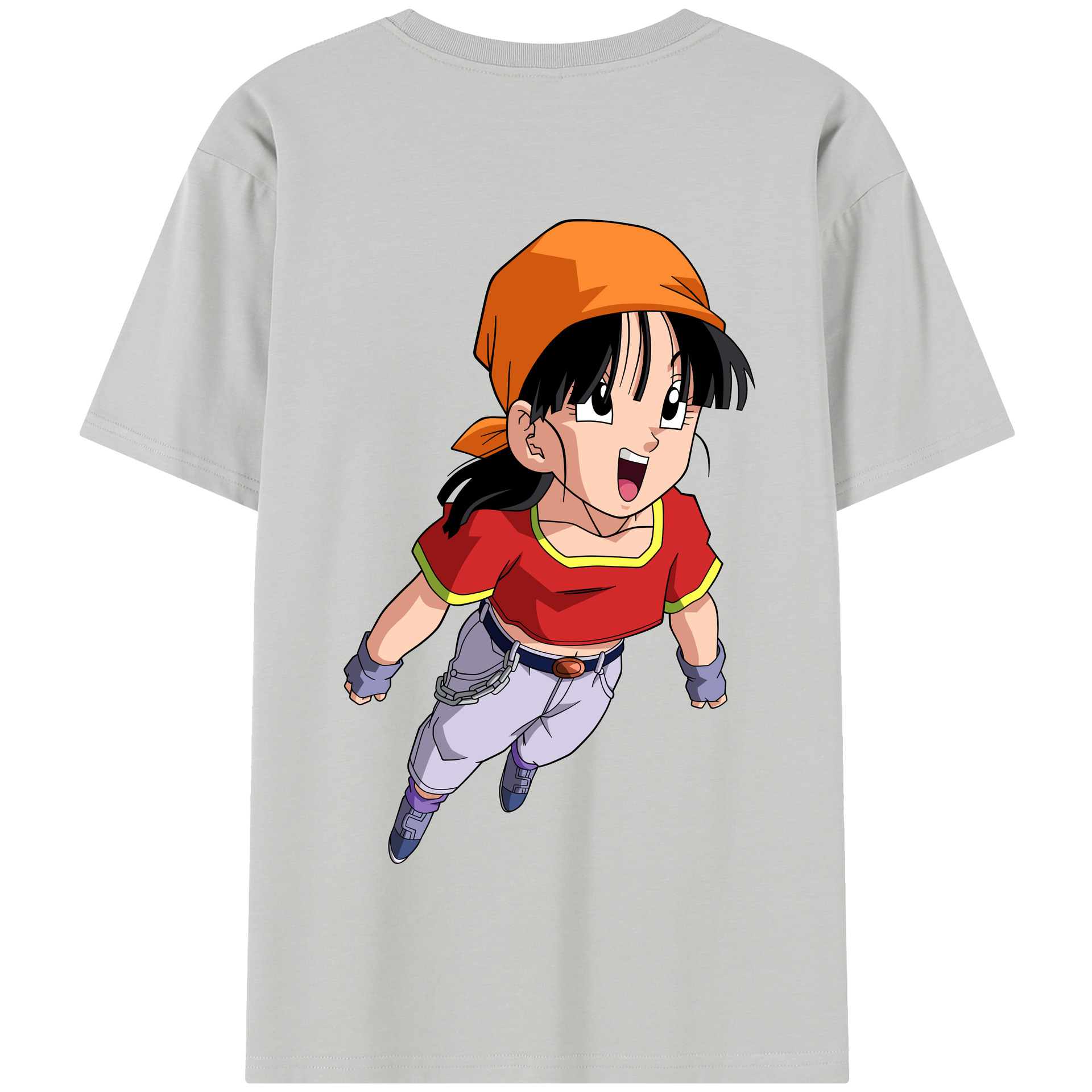 （画像用） ドラゴンボール パン DRAGON BALL Pan 綿100％半袖Tシャツ（背面プリント）