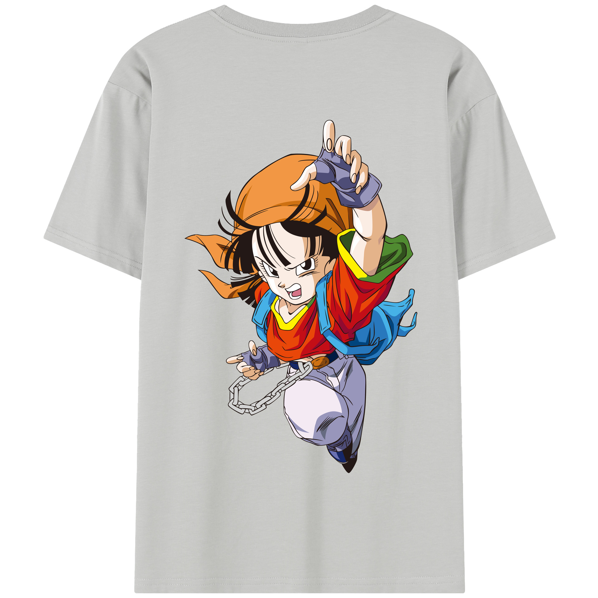 （画像用） ドラゴンボール パン DRAGON BALL Pan 綿100％半袖Tシャツ（背面プリント）