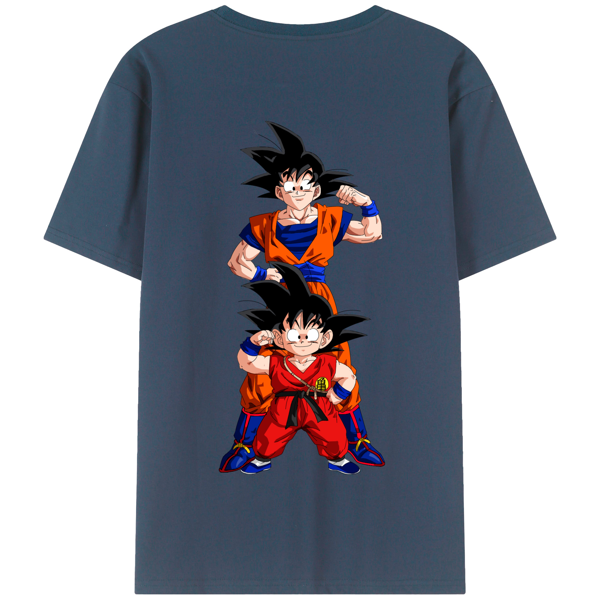 （画像用） ドラゴンボール 孫悟空（そん ごくう）Son Goku カカロット DRAGON BALL Kakarotto 綿100％半袖Tシャツ（背面プリント）