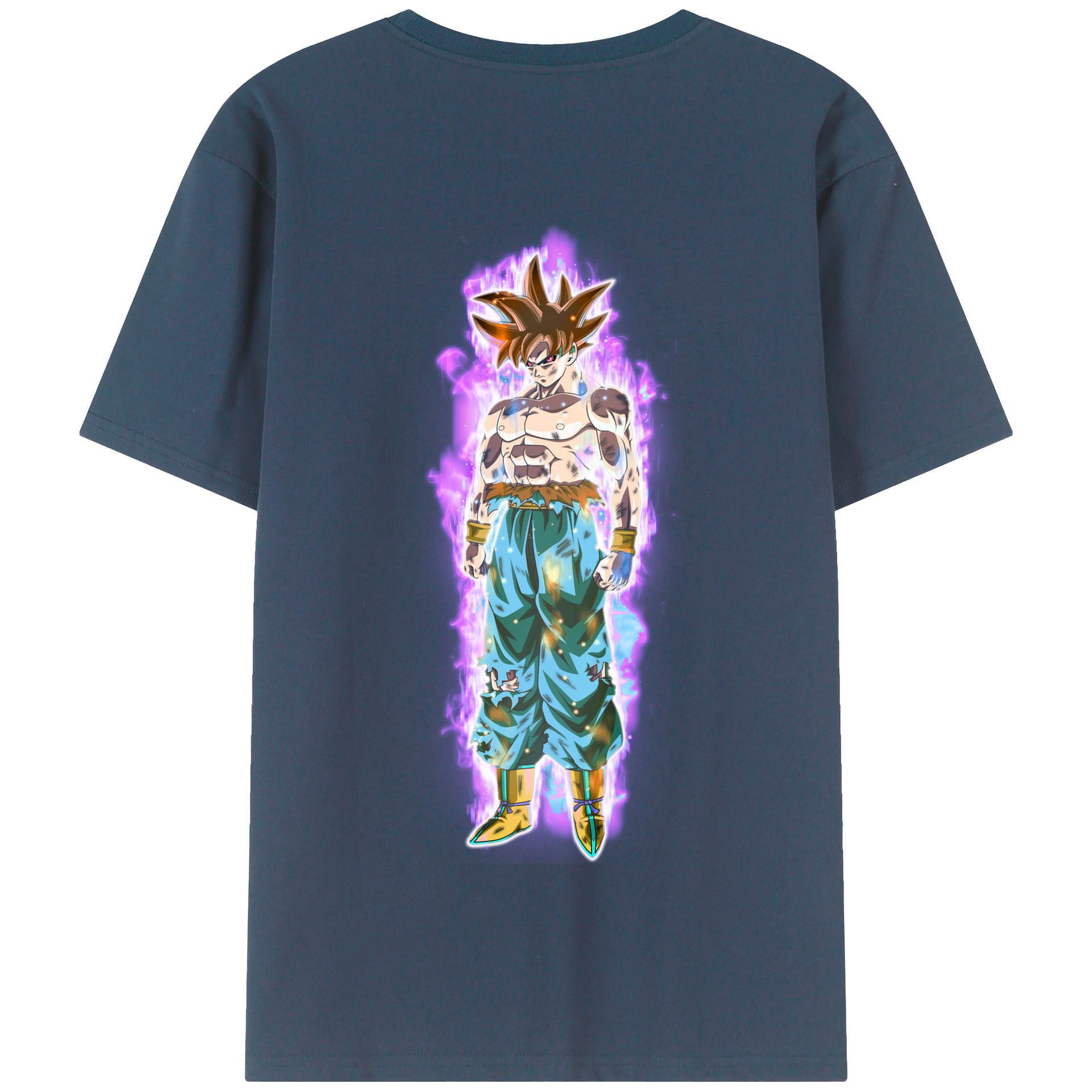 （画像用） ドラゴンボール 孫悟空（そん ごくう）Son Goku カカロット DRAGON BALL Kakarotto 綿100％半袖Tシャツ（背面プリント）