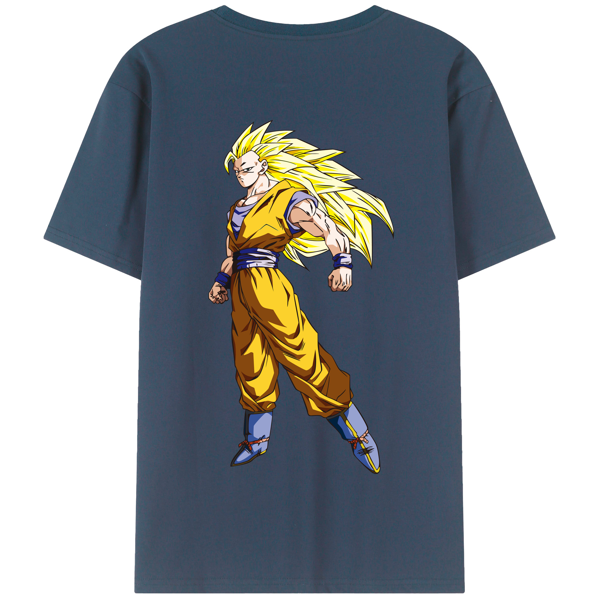 （画像用） ドラゴンボール 孫悟空（そん ごくう）Son Goku カカロット DRAGON BALL Kakarotto 綿100％半袖Tシャツ（背面プリント）