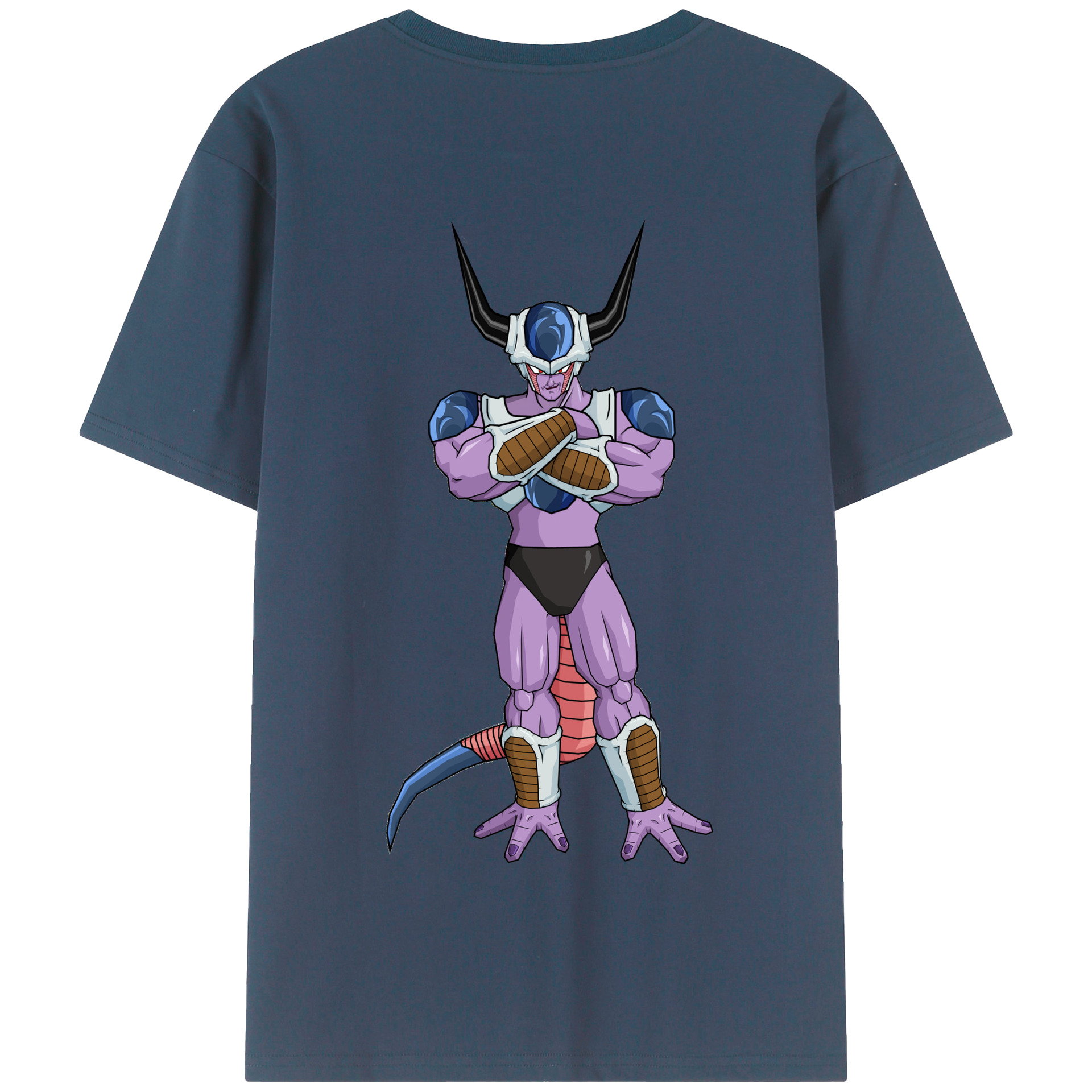 （画像用） ドラゴンボール フリーザ DRAGON BALL Frieza 綿100％半袖Tシャツ（背面プリント）