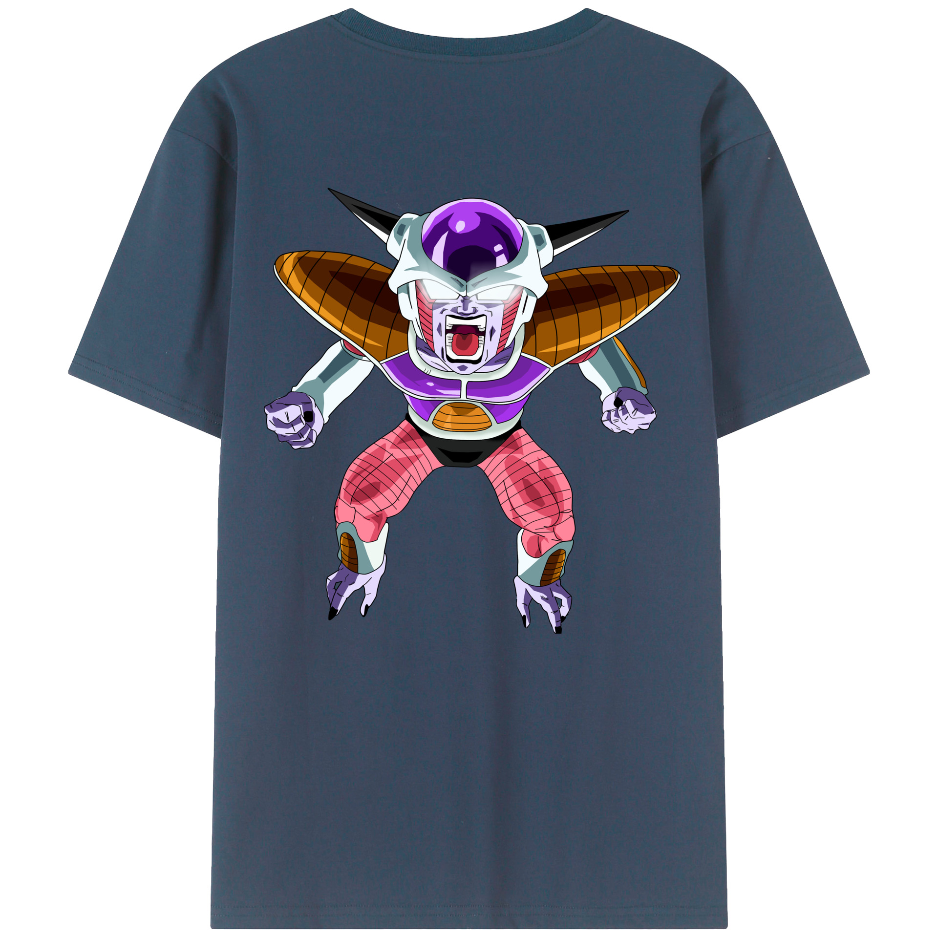 （画像用） ドラゴンボール フリーザ DRAGON BALL Frieza 綿100％半袖Tシャツ（背面プリント）