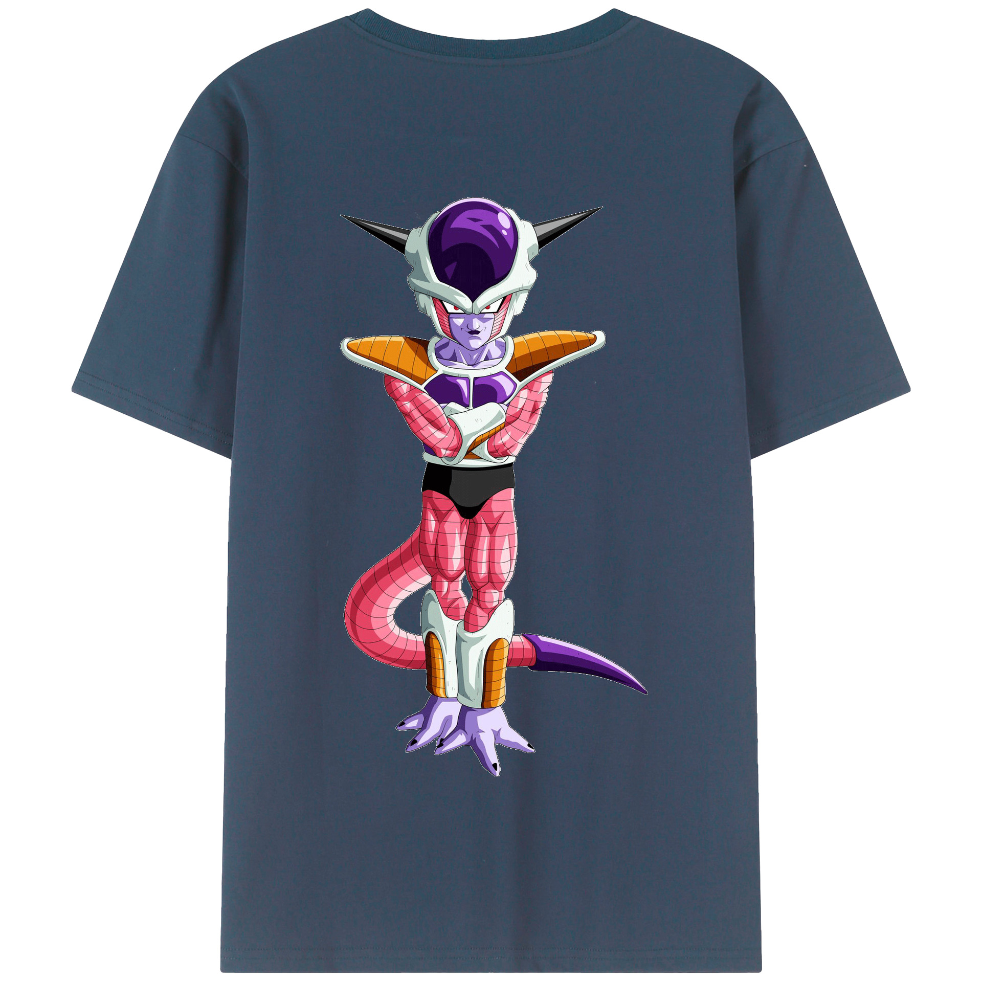 （画像用） ドラゴンボール フリーザ DRAGON BALL Frieza 綿100％半袖Tシャツ（背面プリント）