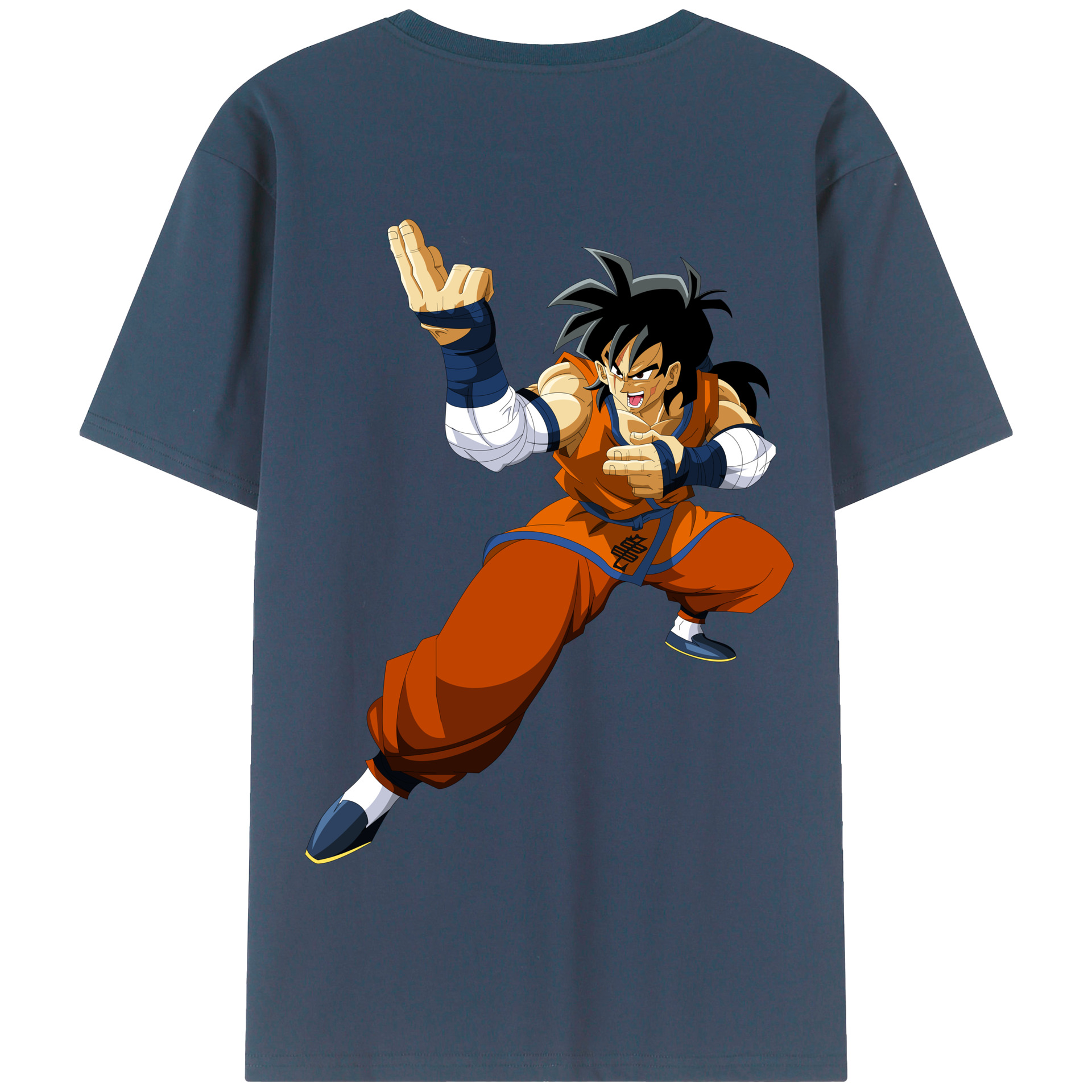 （画像用） ドラゴンボール ヤムチャ DRAGON BALL Yamcha 綿100％半袖Tシャツ（背面プリント）