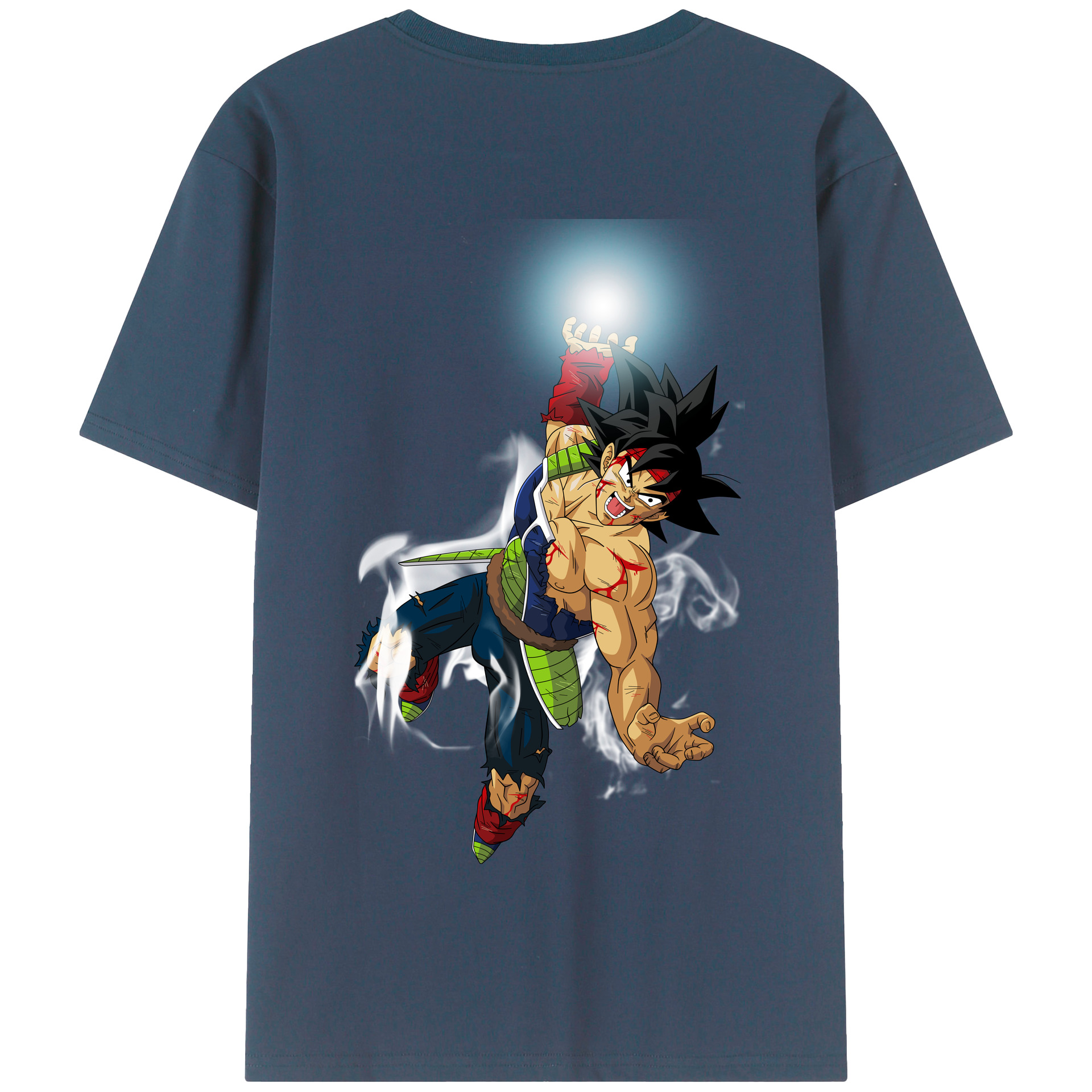 （画像用） ドラゴンボール バーダック DRAGON BALL Burdock 綿100％半袖Tシャツ（背面プリント）