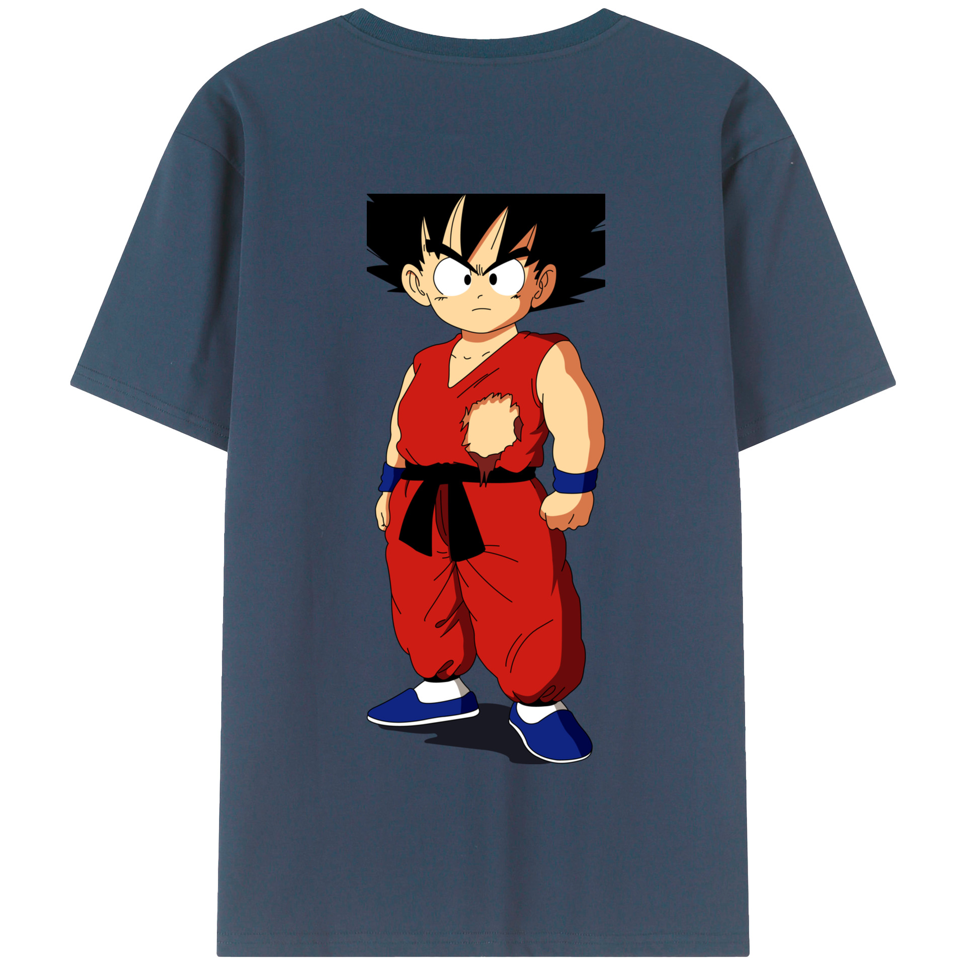 （画像用） ドラゴンボール 孫悟空（そん ごくう）Son Goku カカロット DRAGON BALL Kakarotto 綿100％半袖Tシャツ（背面プリント）