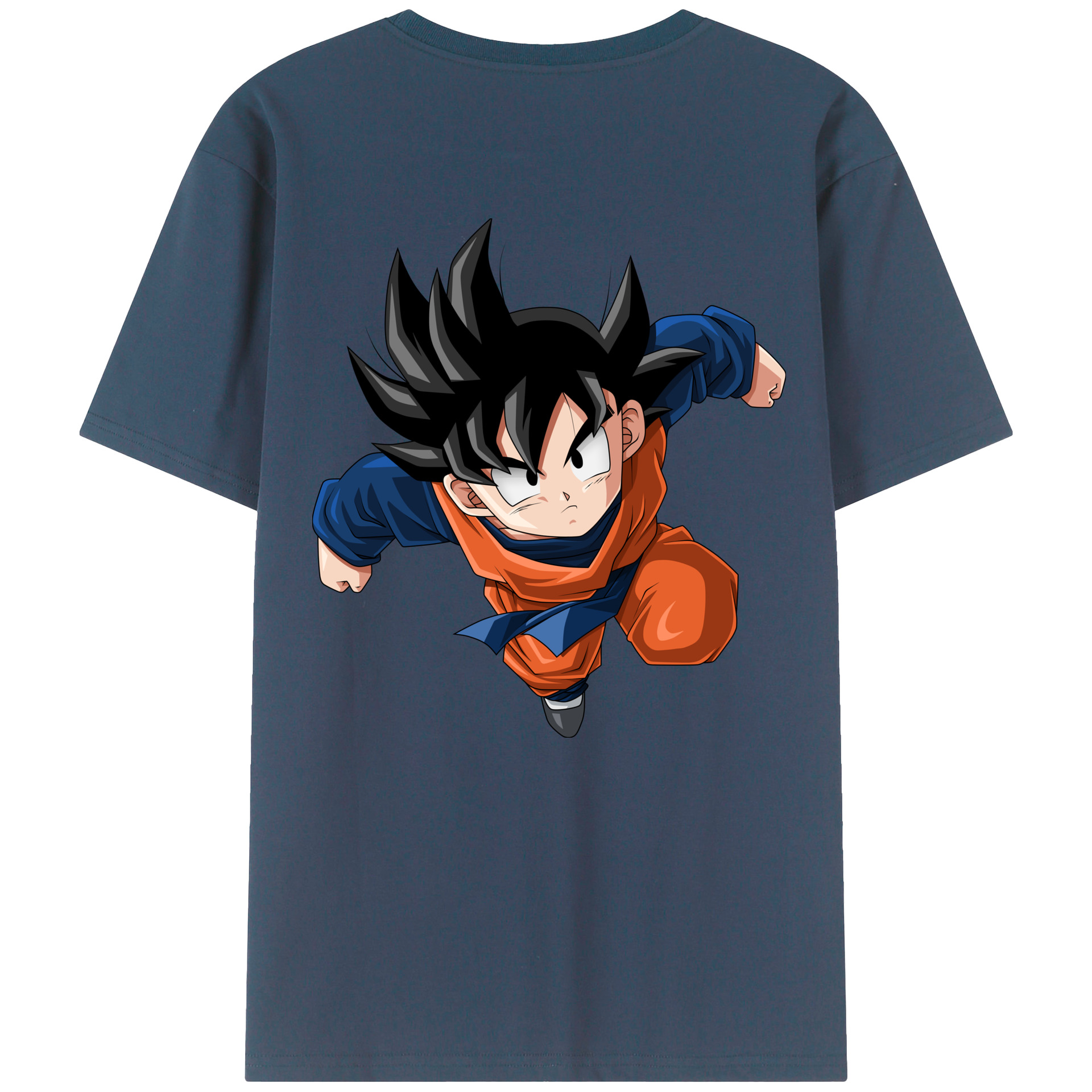 （画像用） ドラゴンボール 孫悟空（そん ごくう）Son Goku カカロット DRAGON BALL Kakarotto 綿100％半袖Tシャツ（背面プリント）