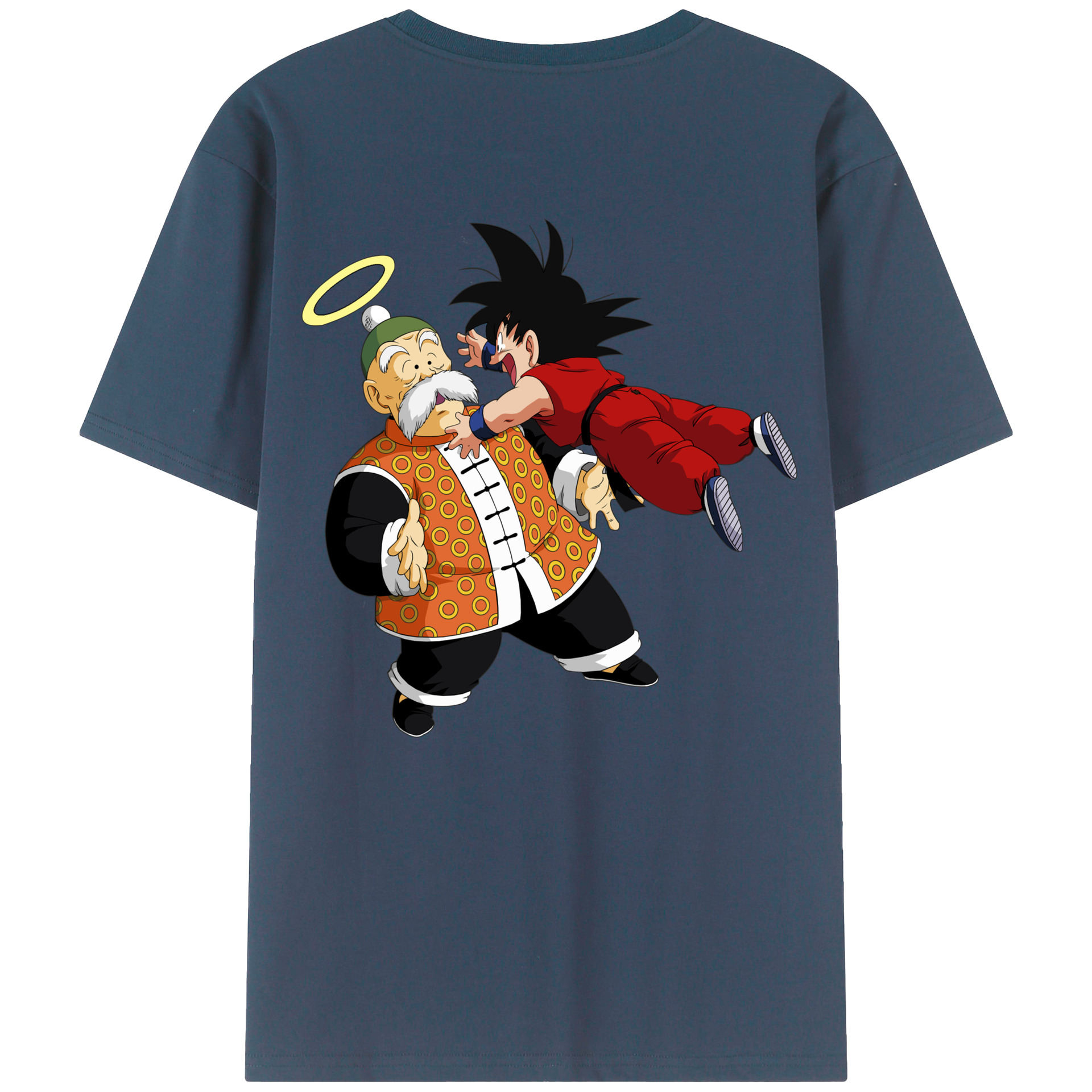 （画像用） ドラゴンボール 孫悟空（そん ごくう）Son Goku カカロット DRAGON BALL Kakarotto 綿100％半袖Tシャツ（背面プリント）