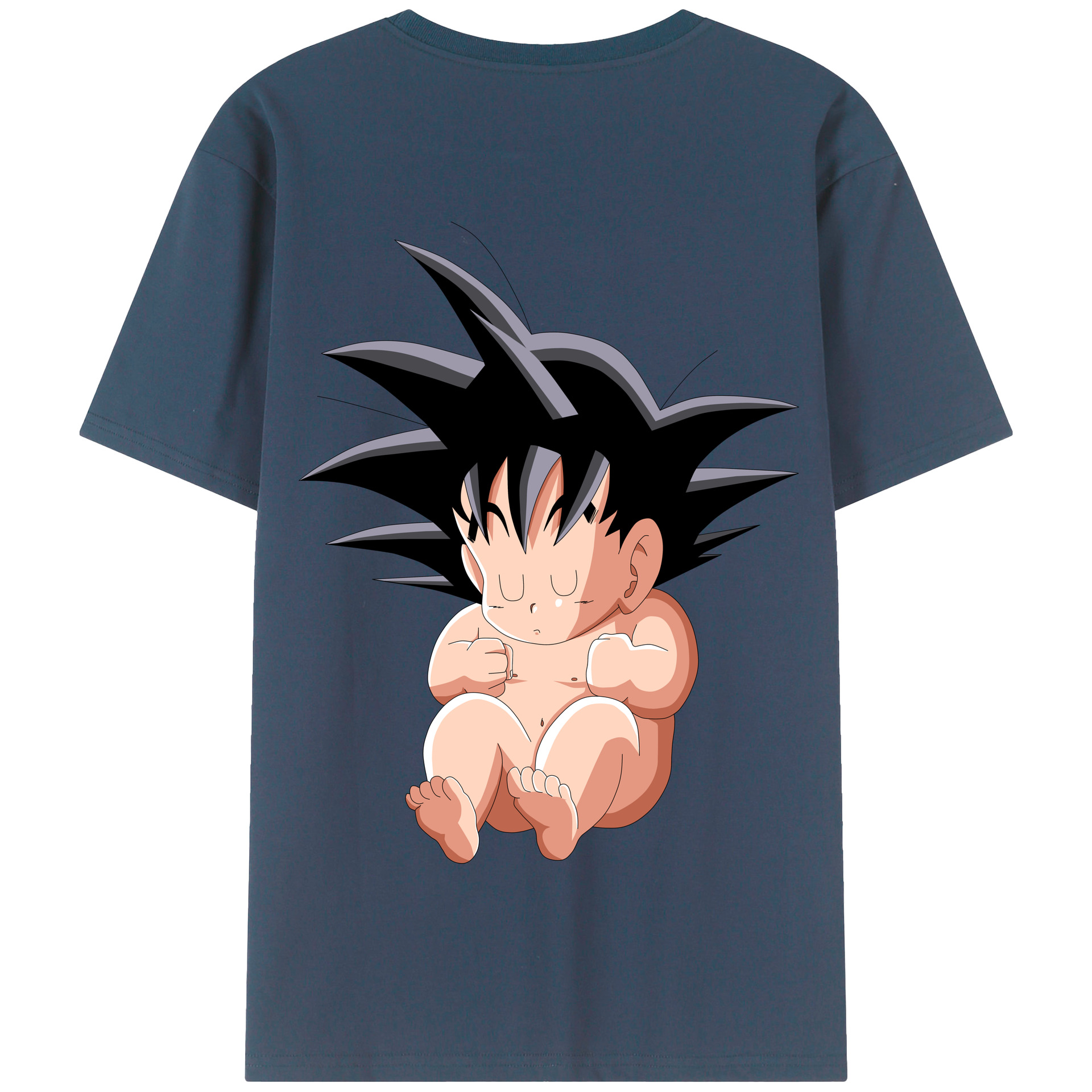 （画像用） ドラゴンボール 孫悟空（そん ごくう）Son Goku カカロット DRAGON BALL Kakarotto 綿100％半袖Tシャツ（背面プリント）