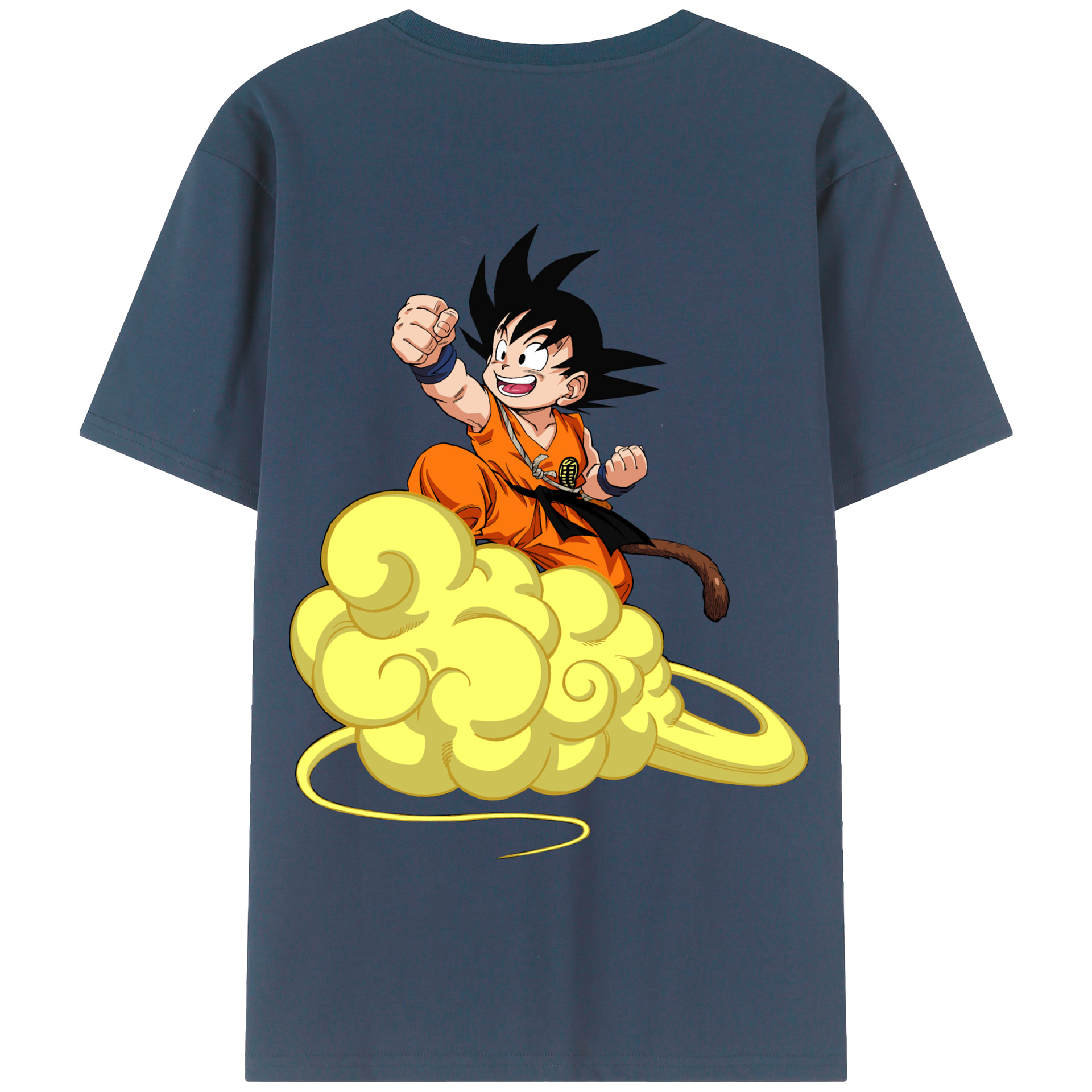 （画像用） ドラゴンボール 孫悟空（そん ごくう）Son Goku カカロット DRAGON BALL Kakarotto 綿100％半袖Tシャツ（背面プリント）