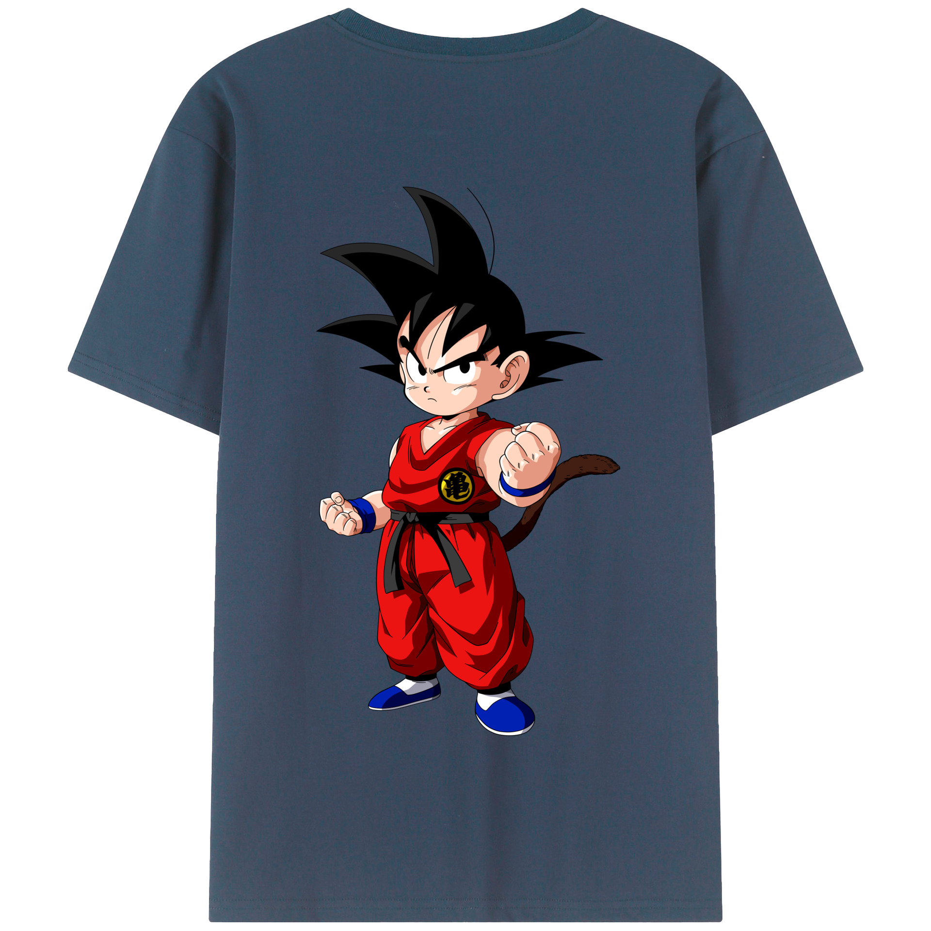 （画像用） ドラゴンボール 孫悟空（そん ごくう）Son Goku カカロット DRAGON BALL Kakarotto 綿100％半袖Tシャツ（背面プリント）