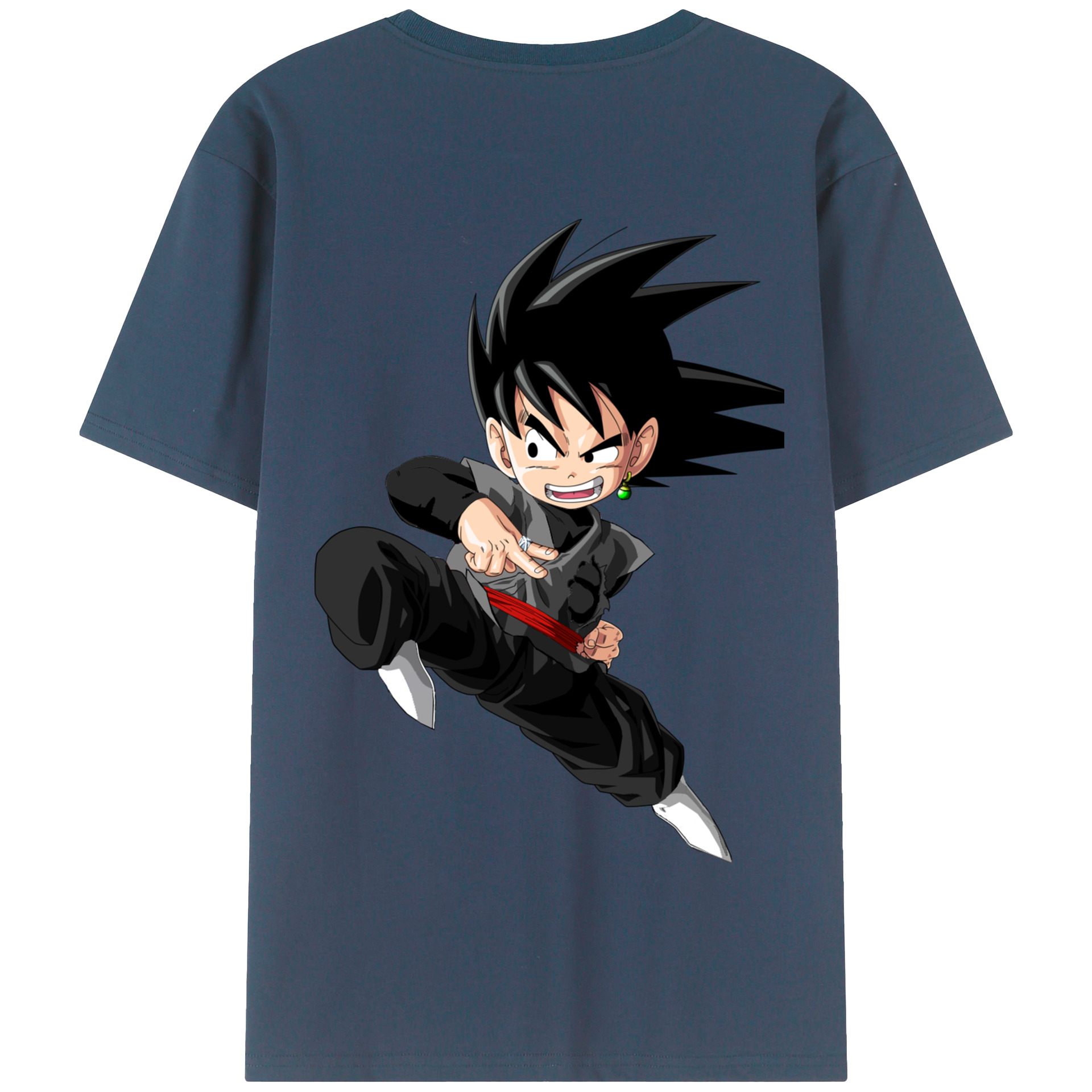（画像用） ドラゴンボール 孫悟空（そん ごくう）Son Goku カカロット DRAGON BALL Kakarotto 綿100％半袖Tシャツ（背面プリント）