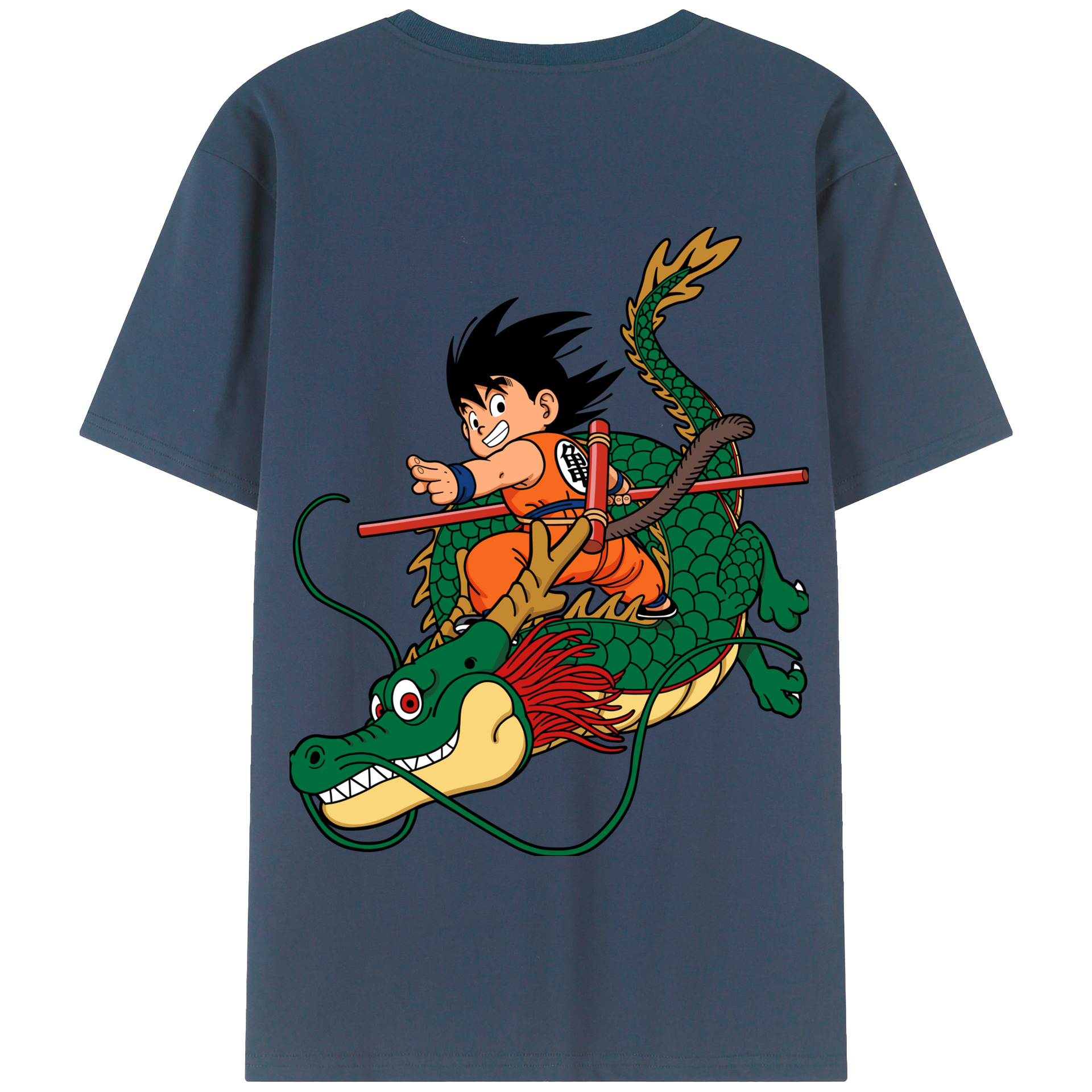 （画像用） ドラゴンボール 孫悟空（そん ごくう）Son Goku カカロット DRAGON BALL Kakarotto 綿100％半袖Tシャツ（背面プリント）