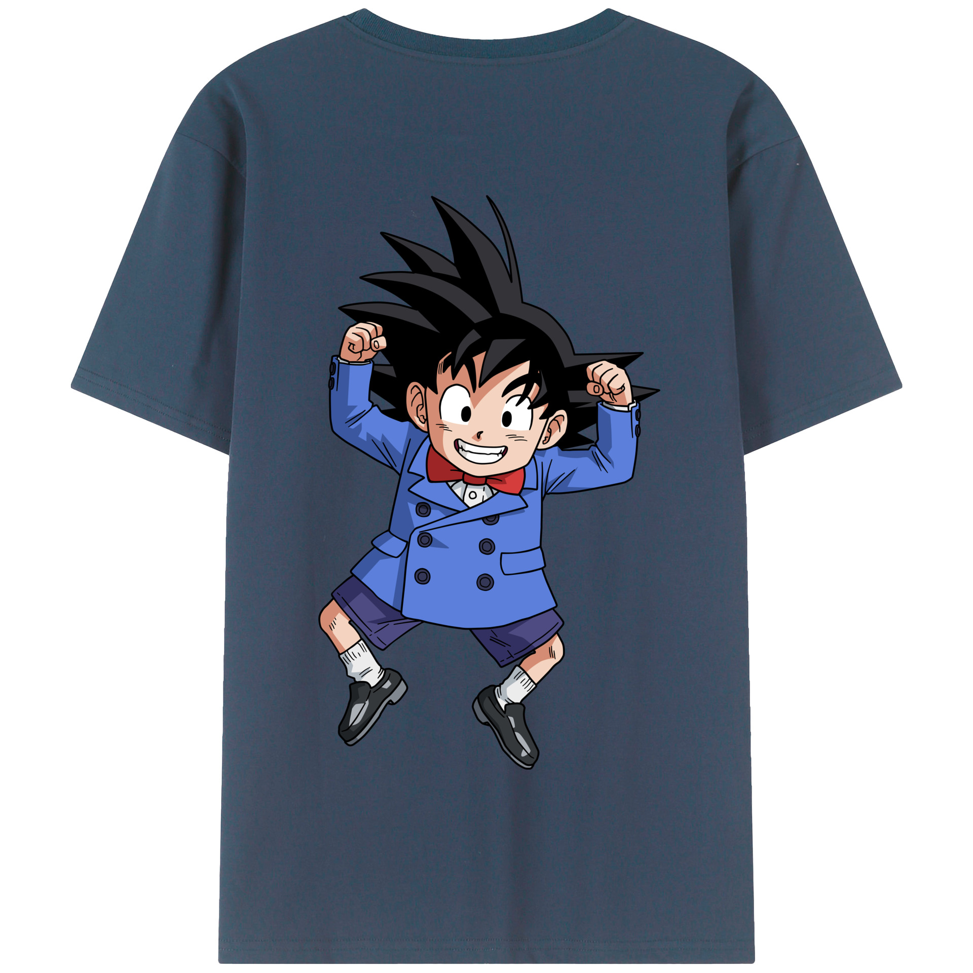 （画像用） ドラゴンボール 孫悟空（そん ごくう）Son Goku カカロット DRAGON BALL Kakarotto 綿100％半袖Tシャツ（背面プリント）