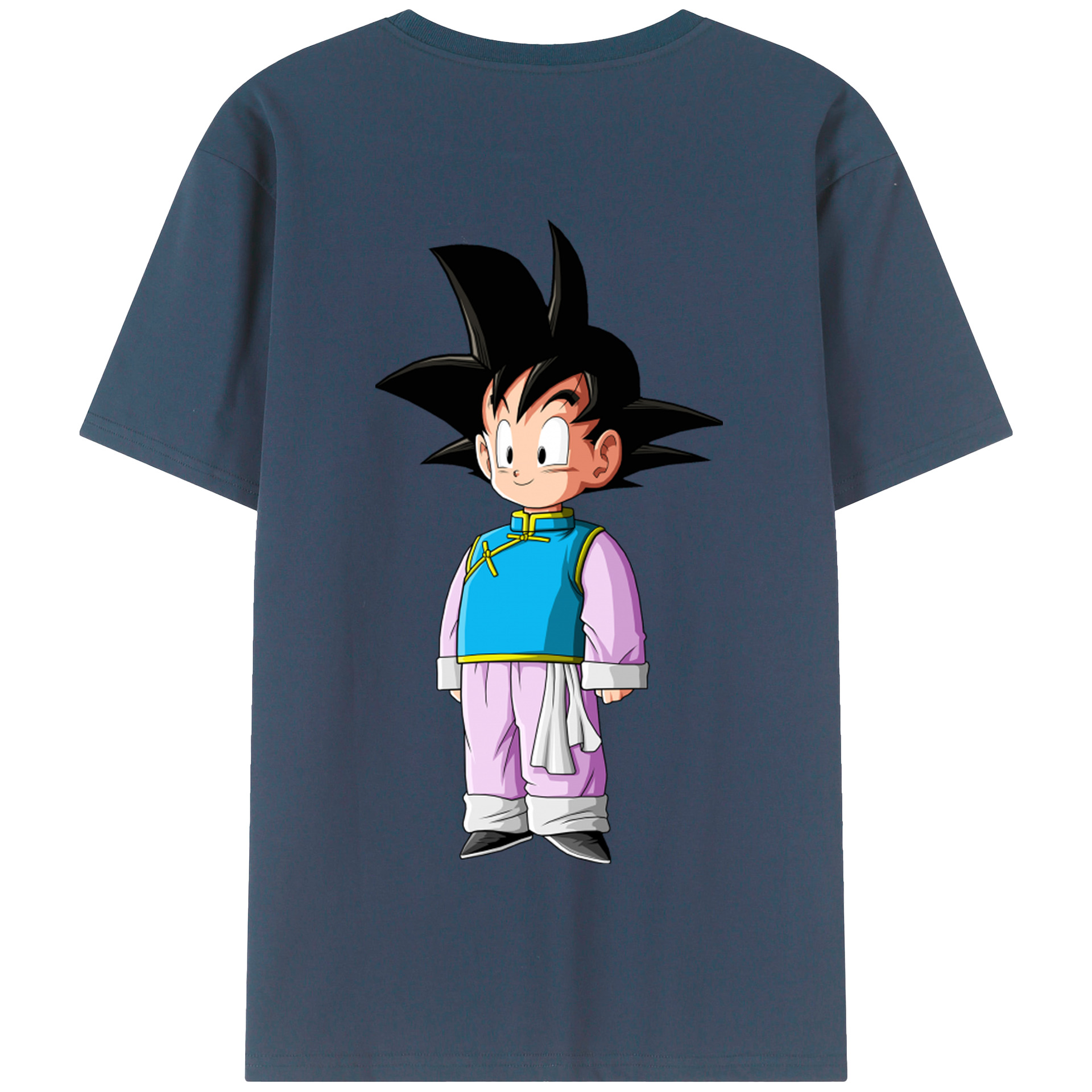 （画像用） ドラゴンボール 孫悟空（そん ごくう）Son Goku カカロット DRAGON BALL Kakarotto 綿100％半袖Tシャツ（背面プリント）