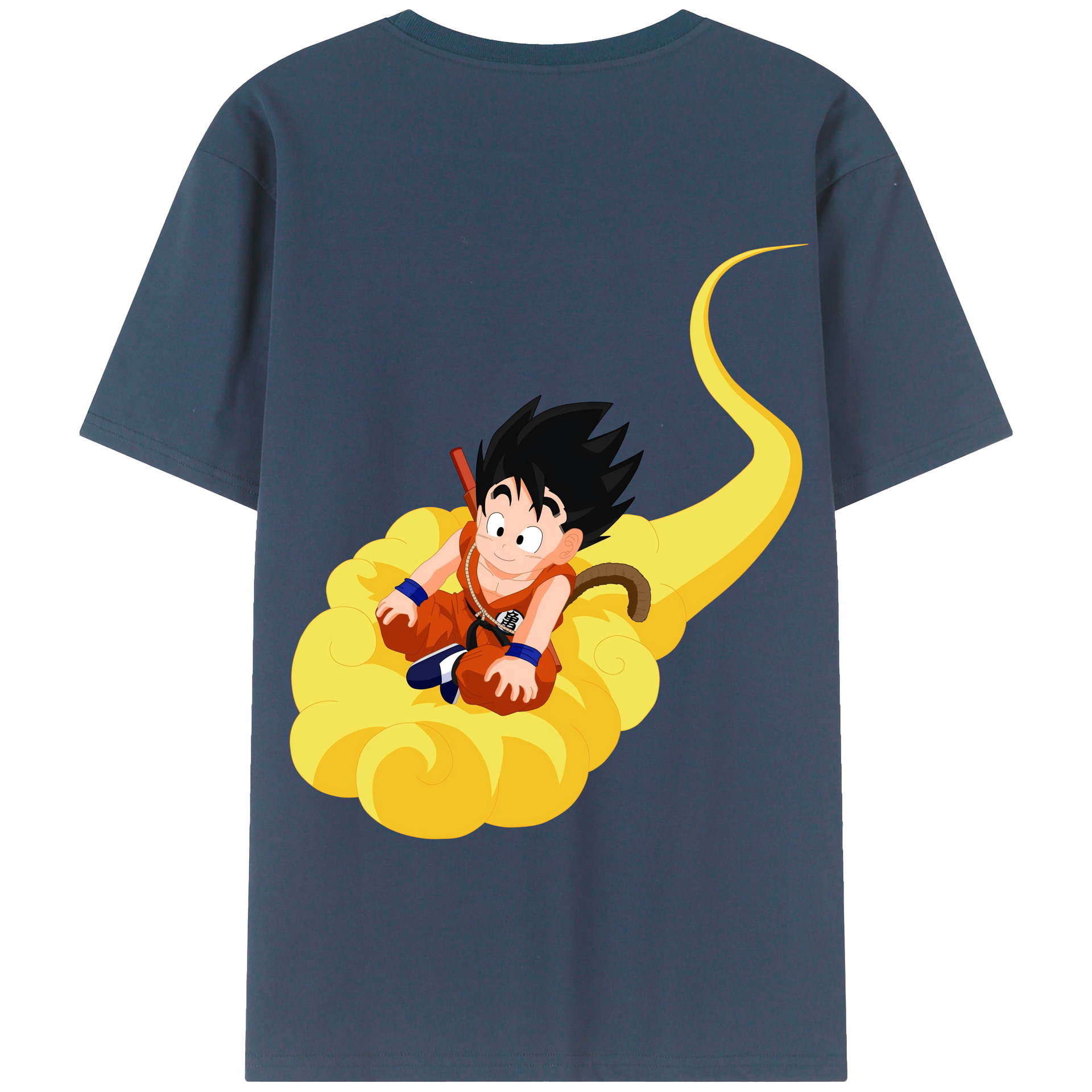 （画像用） ドラゴンボール 孫悟空（そん ごくう）Son Goku カカロット DRAGON BALL Kakarotto 綿100％半袖Tシャツ（背面プリント）