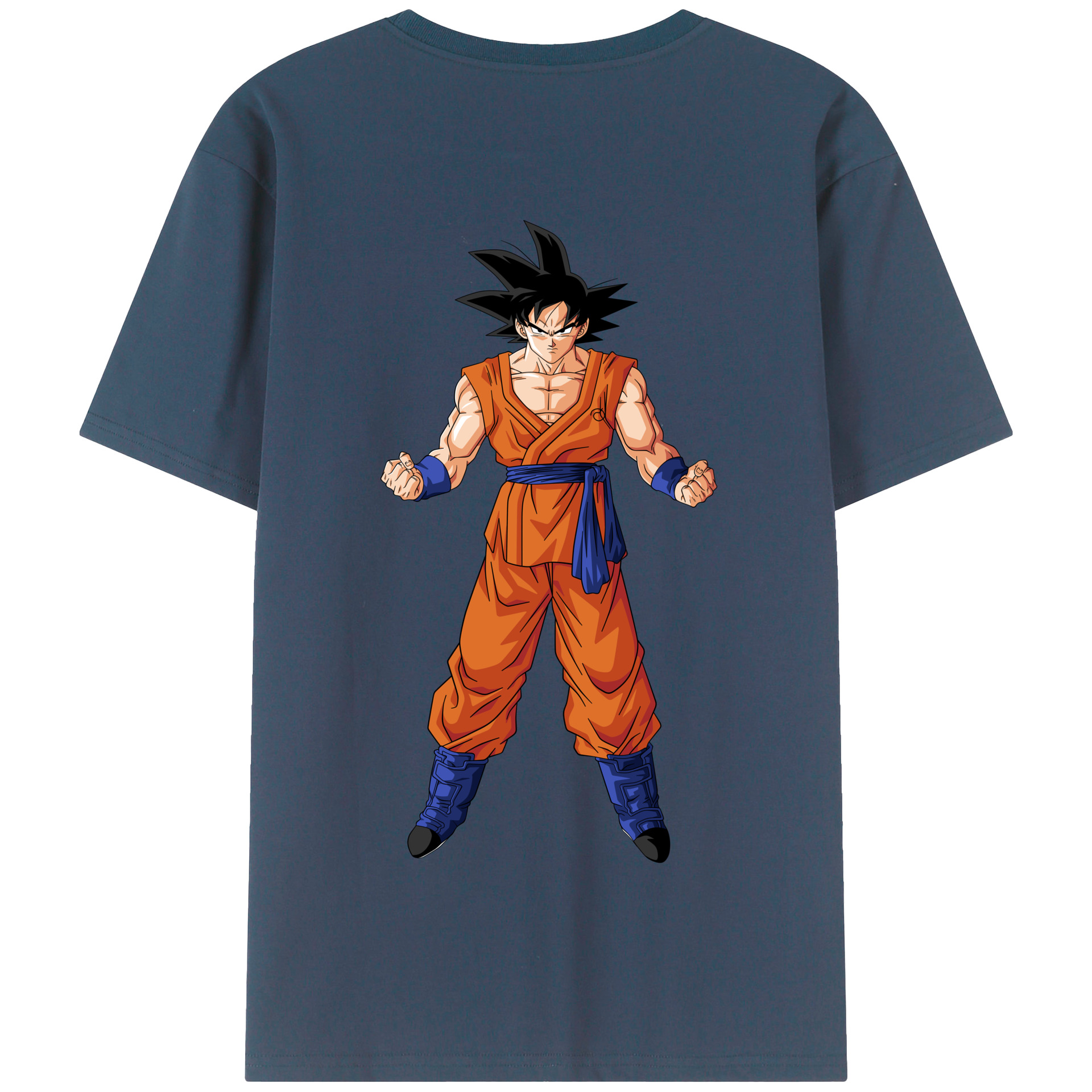 （画像用） ドラゴンボール 孫悟空（そん ごくう）Son Goku カカロット DRAGON BALL Kakarotto 綿100％半袖Tシャツ（背面プリント）