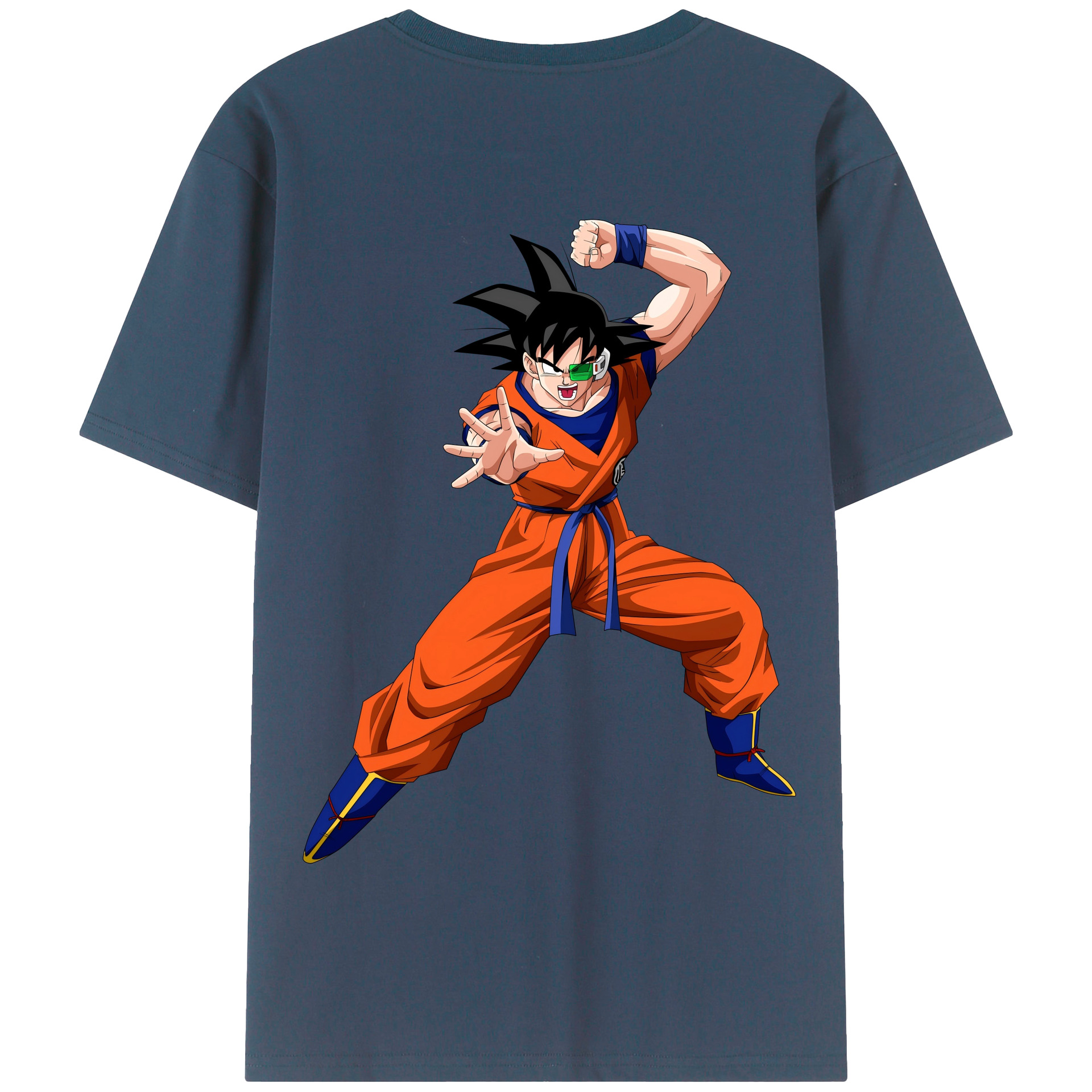 （画像用） ドラゴンボール 孫悟空（そん ごくう）Son Goku カカロット DRAGON BALL Kakarotto 綿100％半袖Tシャツ（背面プリント）
