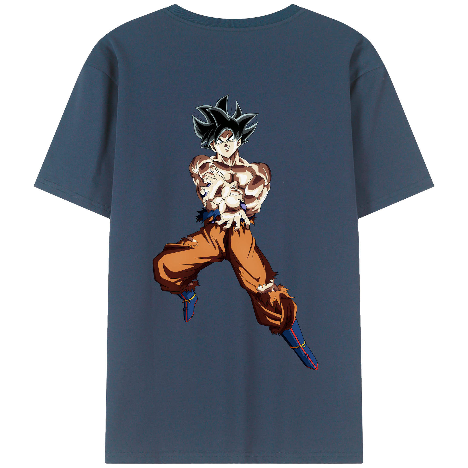 （画像用） ドラゴンボール 孫悟空（そん ごくう）Son Goku カカロット DRAGON BALL Kakarotto 綿100％半袖Tシャツ（背面プリント）