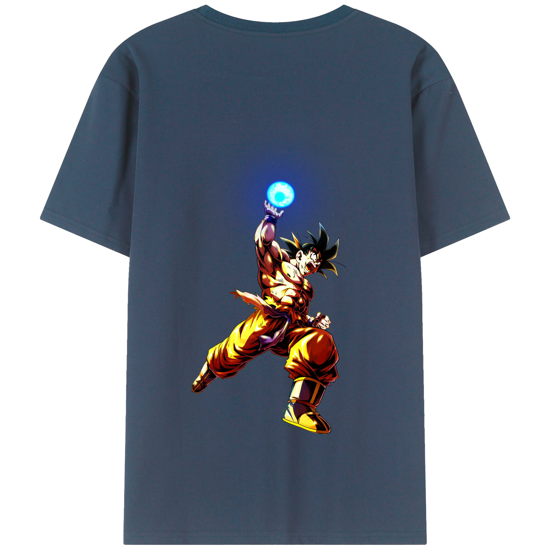 （画像用） ドラゴンボール 孫悟空（そん ごくう）Son Goku カカロット DRAGON BALL Kakarotto 綿100％半袖Tシャツ（背面プリント）