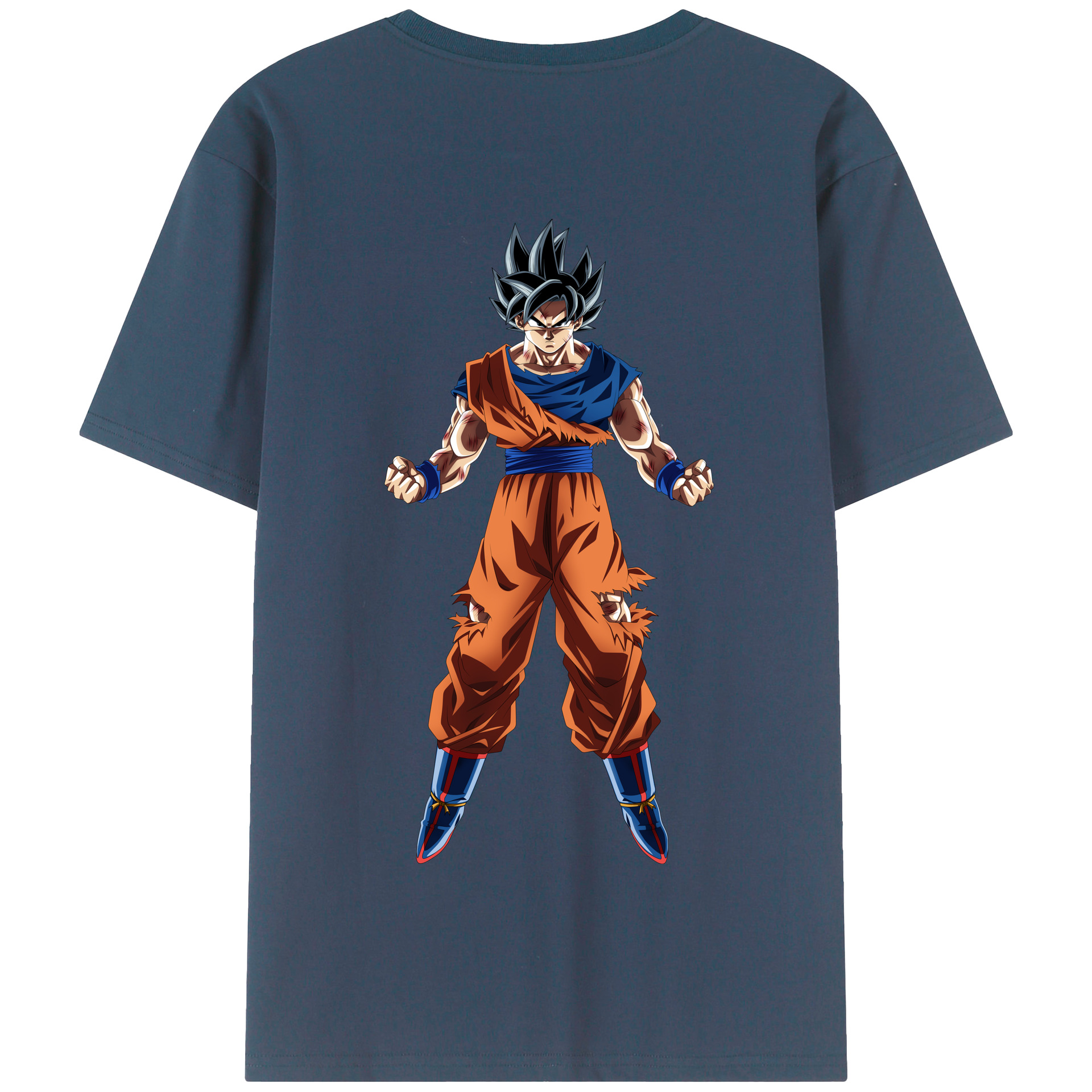 （画像用） ドラゴンボール 孫悟空（そん ごくう）Son Goku カカロット DRAGON BALL Kakarotto 綿100％半袖Tシャツ（背面プリント）