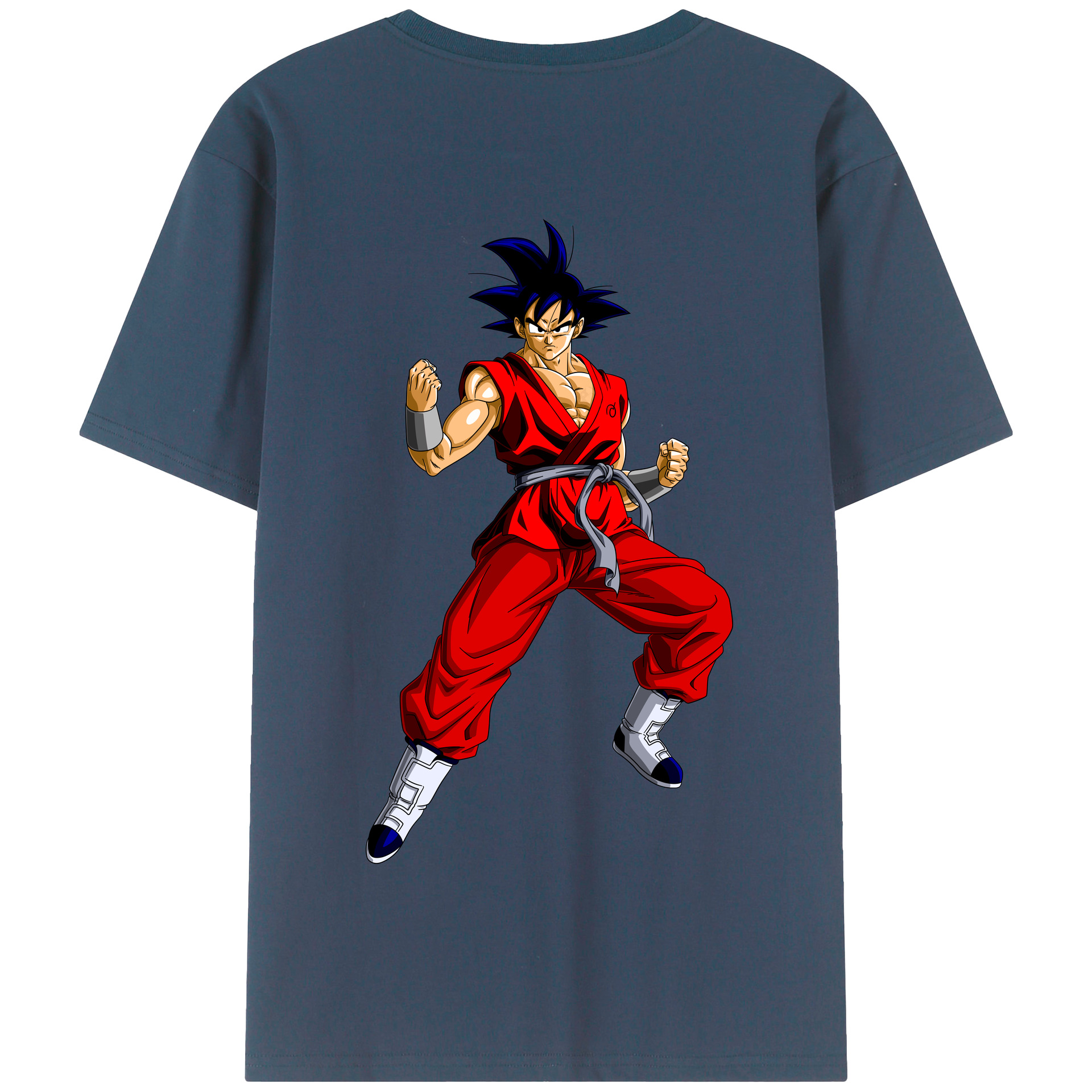（画像用） ドラゴンボール 孫悟空（そん ごくう）Son Goku カカロット DRAGON BALL Kakarotto 綿100％半袖Tシャツ（背面プリント）