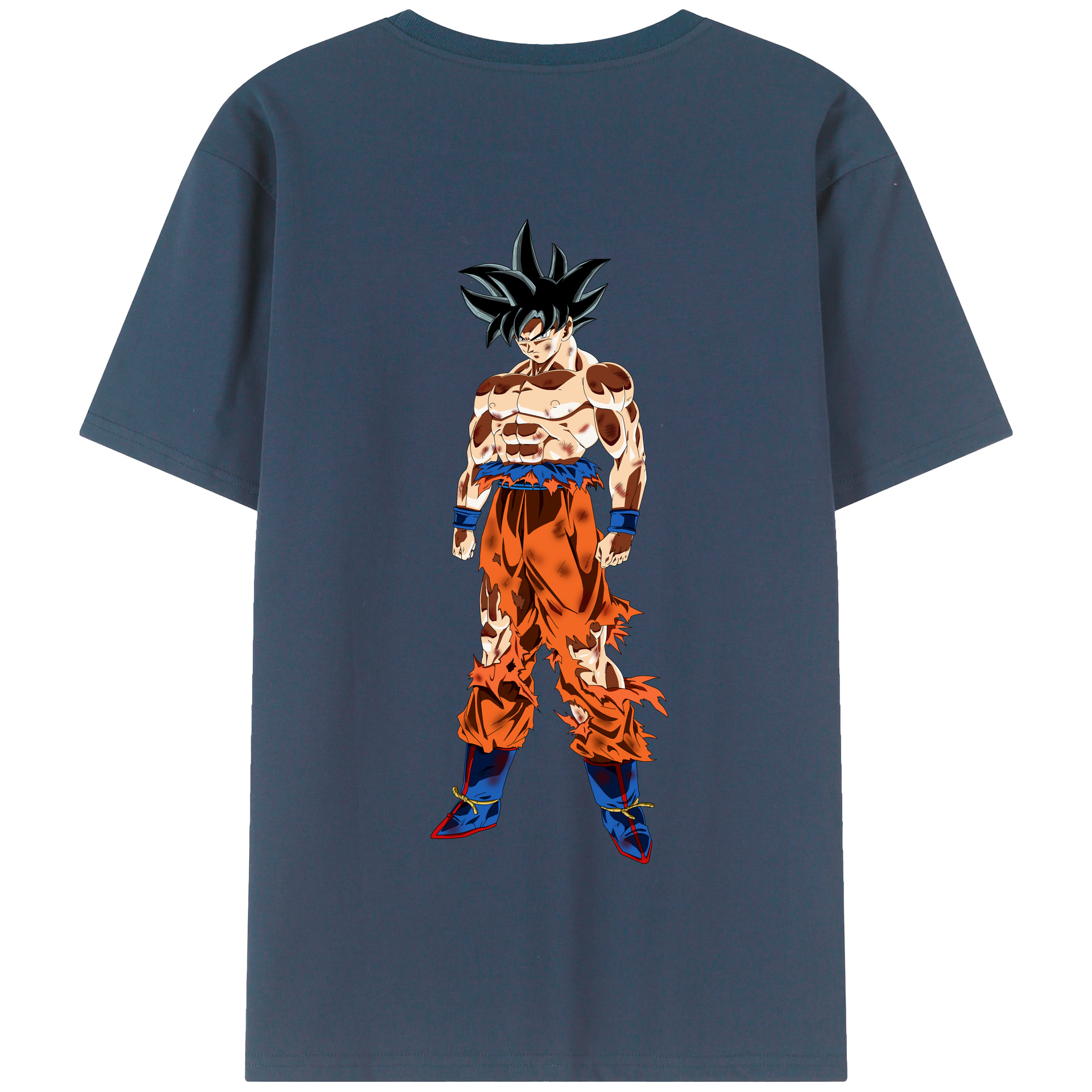 （画像用） ドラゴンボール 孫悟空（そん ごくう）Son Goku カカロット DRAGON BALL Kakarotto 綿100％半袖Tシャツ（背面プリント）
