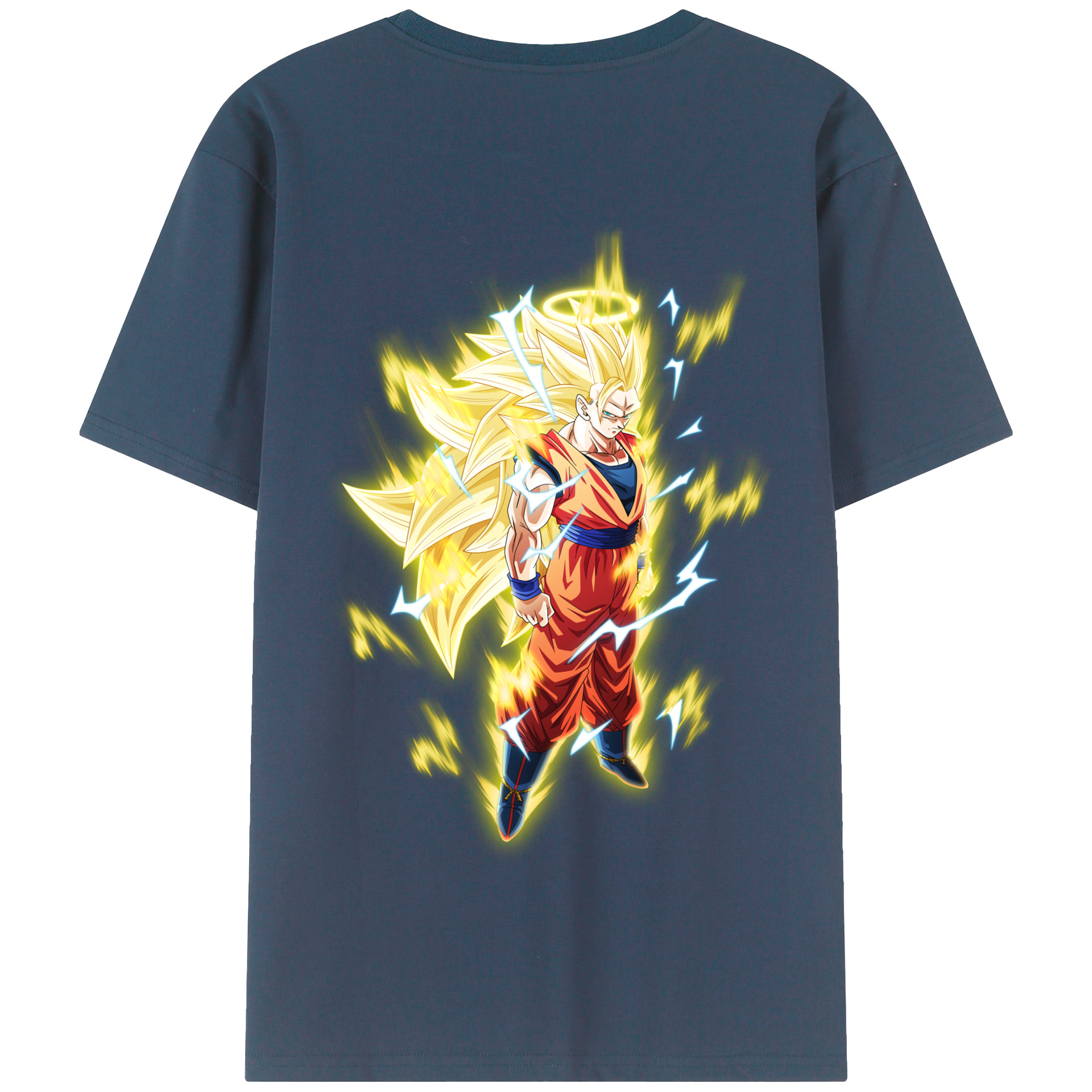 （画像用） ドラゴンボール 孫悟空（そん ごくう）Son Goku カカロット DRAGON BALL Kakarotto 綿100％半袖Tシャツ（背面プリント）